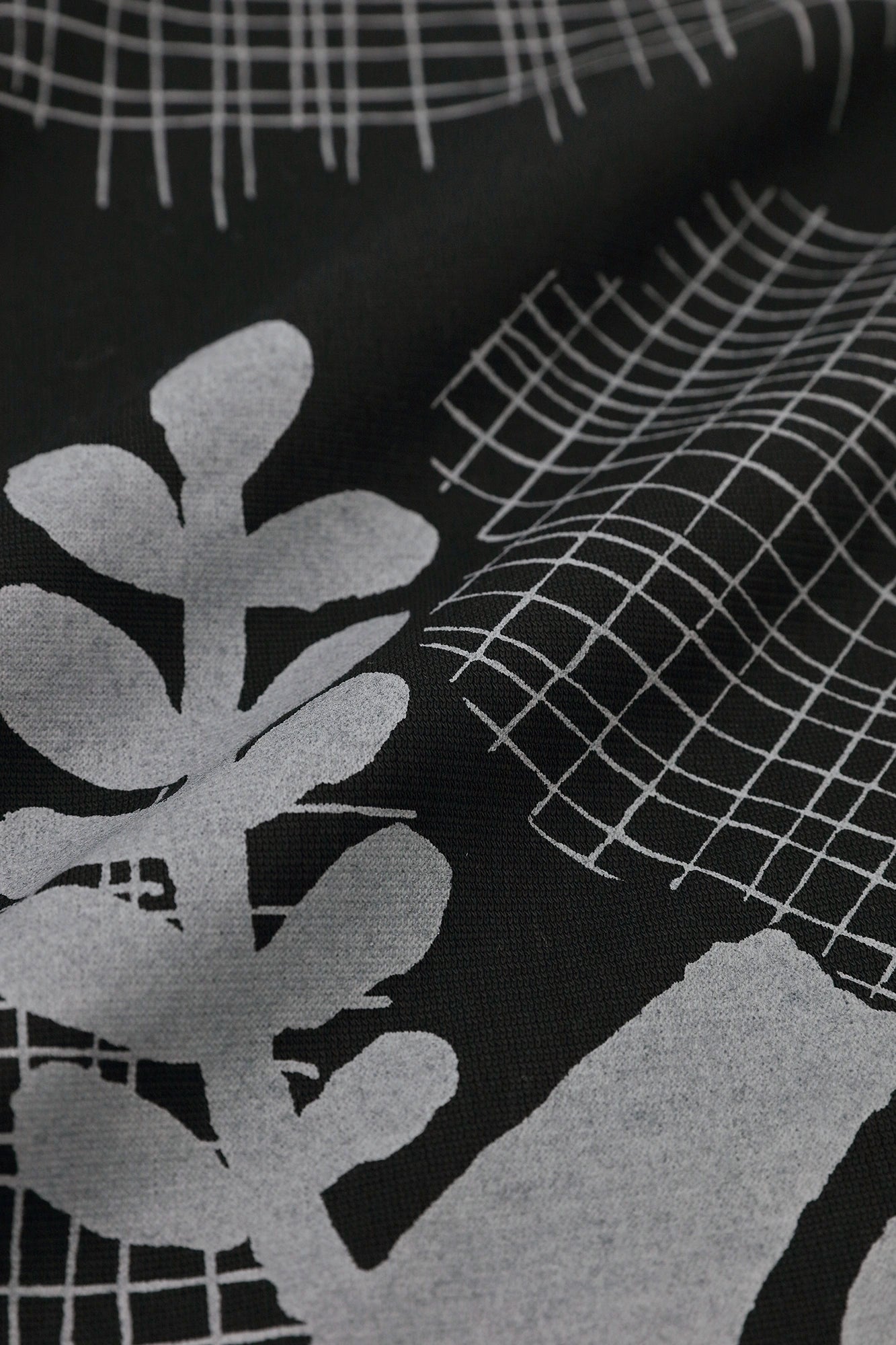 【Scheduled to ship around Mar 3】Knit Square Top／Random Thoughts and Blank  Black