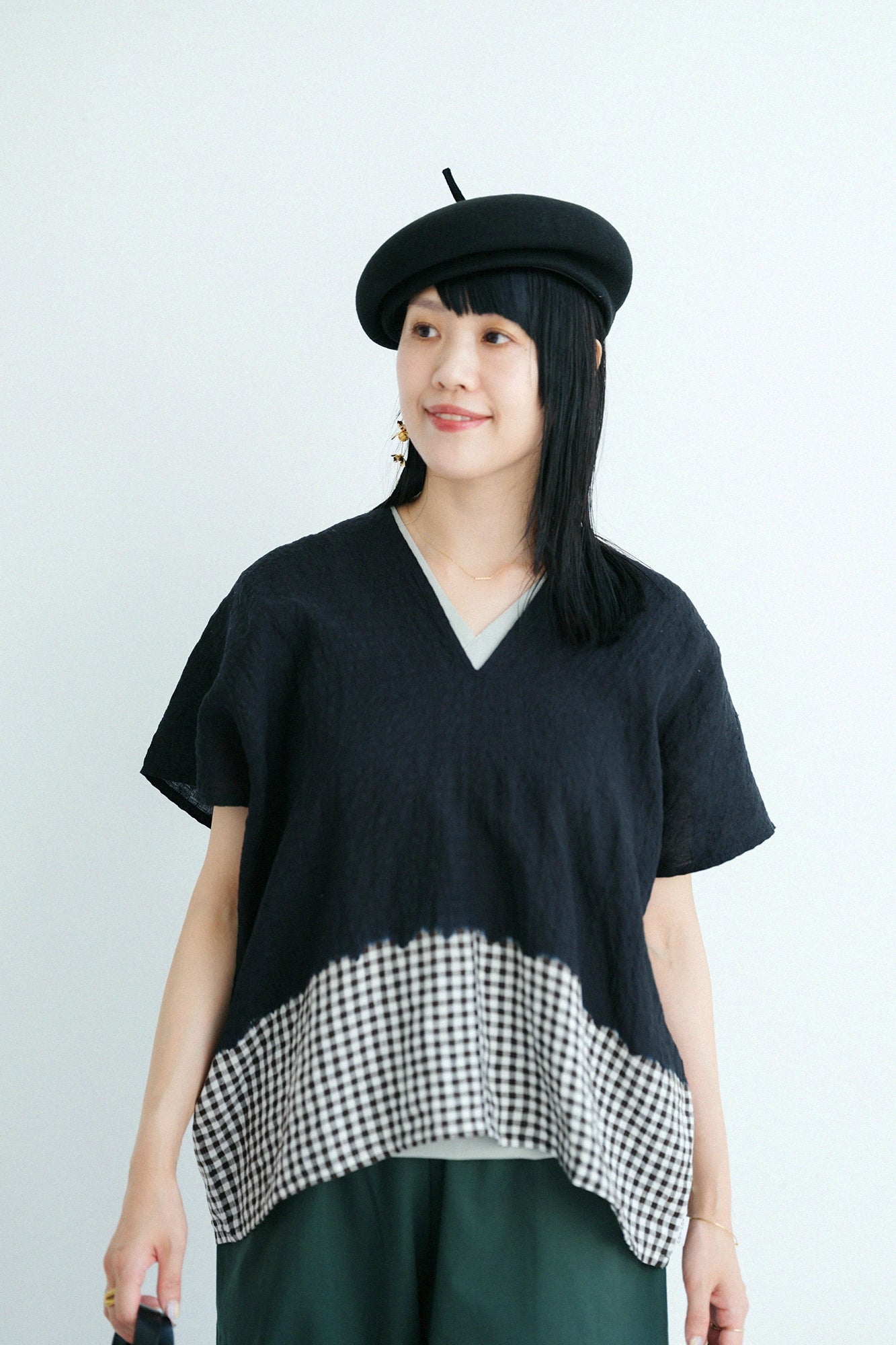 '身長：' 161cm,'着用サイズ：'女F
