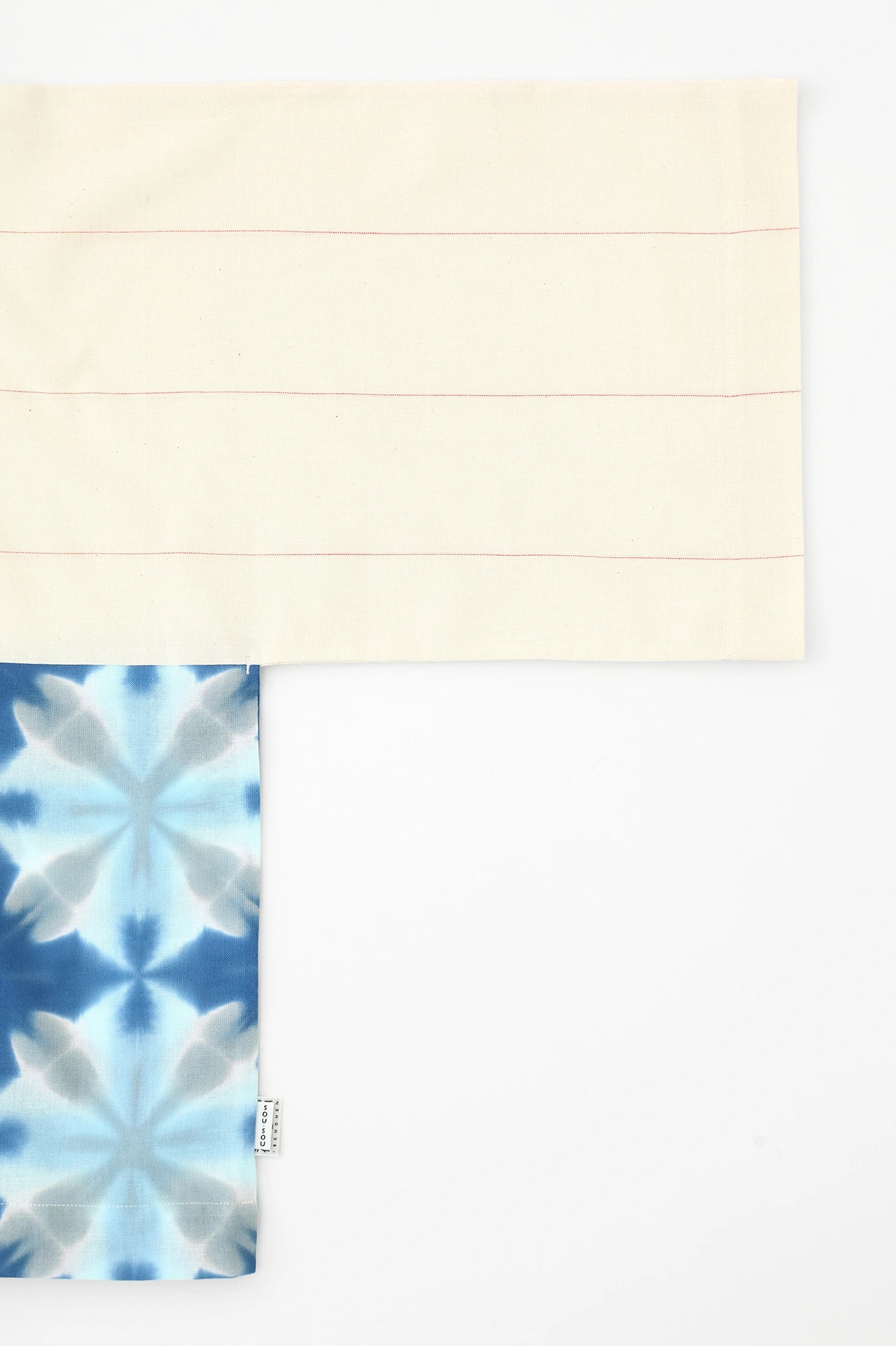 [Versand voraussichtlich um den 21. April] Mari-Baumwolle, Arimatsu Narumi Shibori, Ise-Baumwolle, Okatabira, kurze Länge (Mijikatake)/Streifenmuster (Shimabun) x Snowflower (Sekka), Blumenkorb (Hana Kuta), helles Ultramarin (Usuganjo)