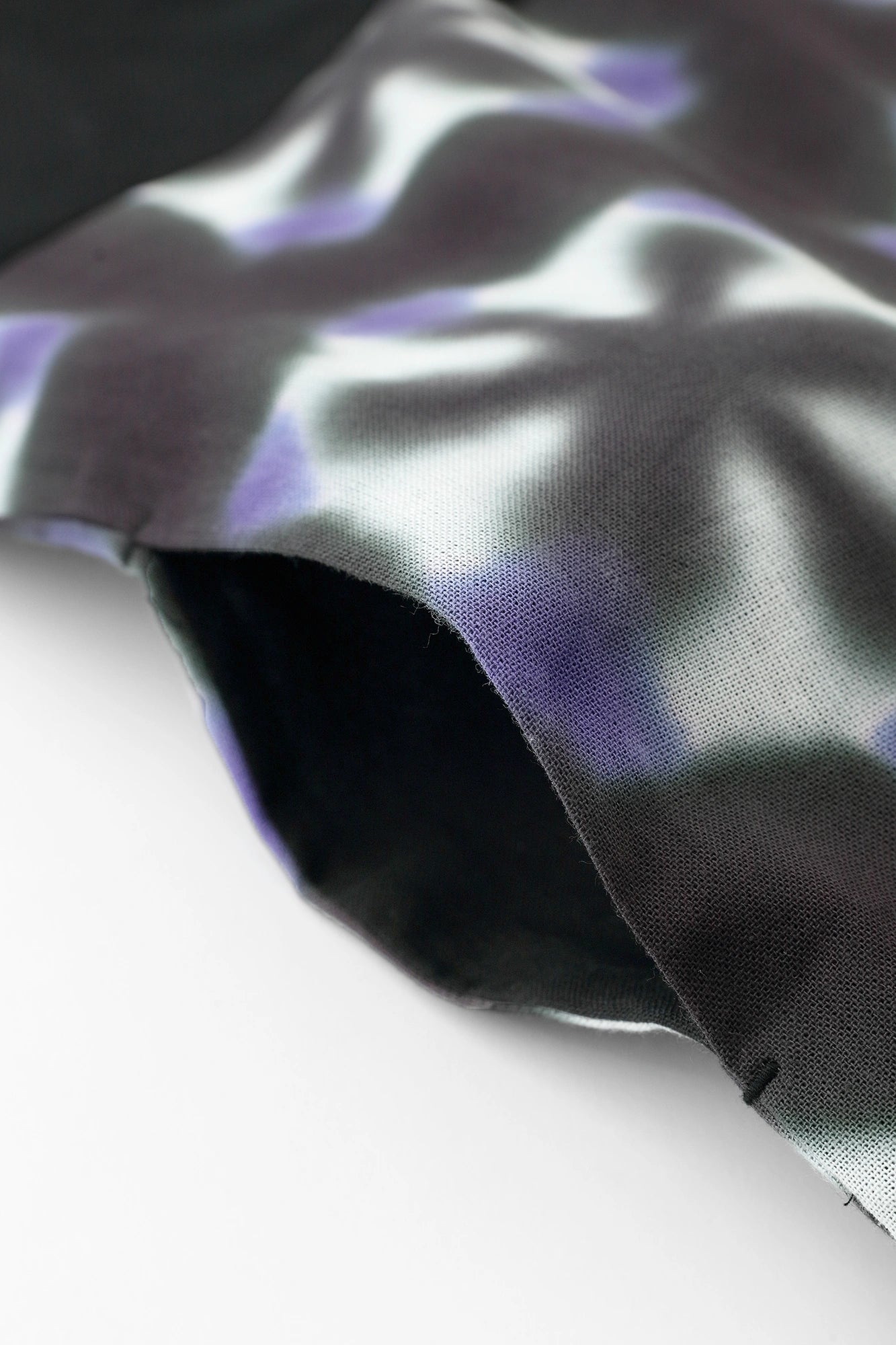 Marimomen Arimatsu Narumi Tie-dye Isemomen Cotton Okatabira Dress / Black×Snowflakes Fir Tree Night