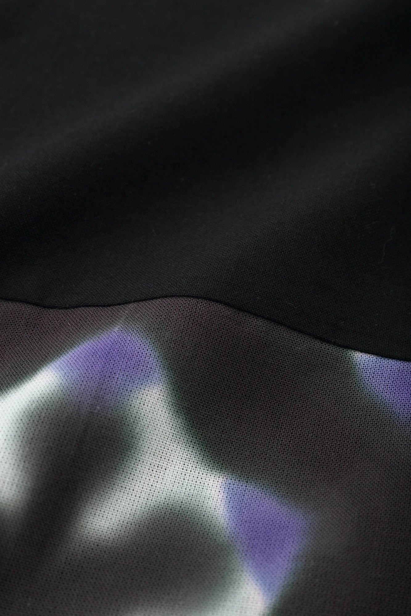 Marimomen Arimatsu Narumi Tie-dye Isemomen Cotton Okatabira Dress / Black×Snowflakes Fir Tree Night
