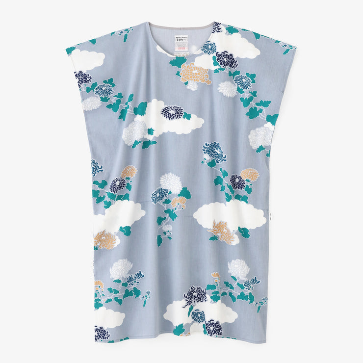 [Expédition prévue vers le 23 juin] Takashima Chijimi 20/20 Robe rectangulaire/porte-nuage et chrysanthème