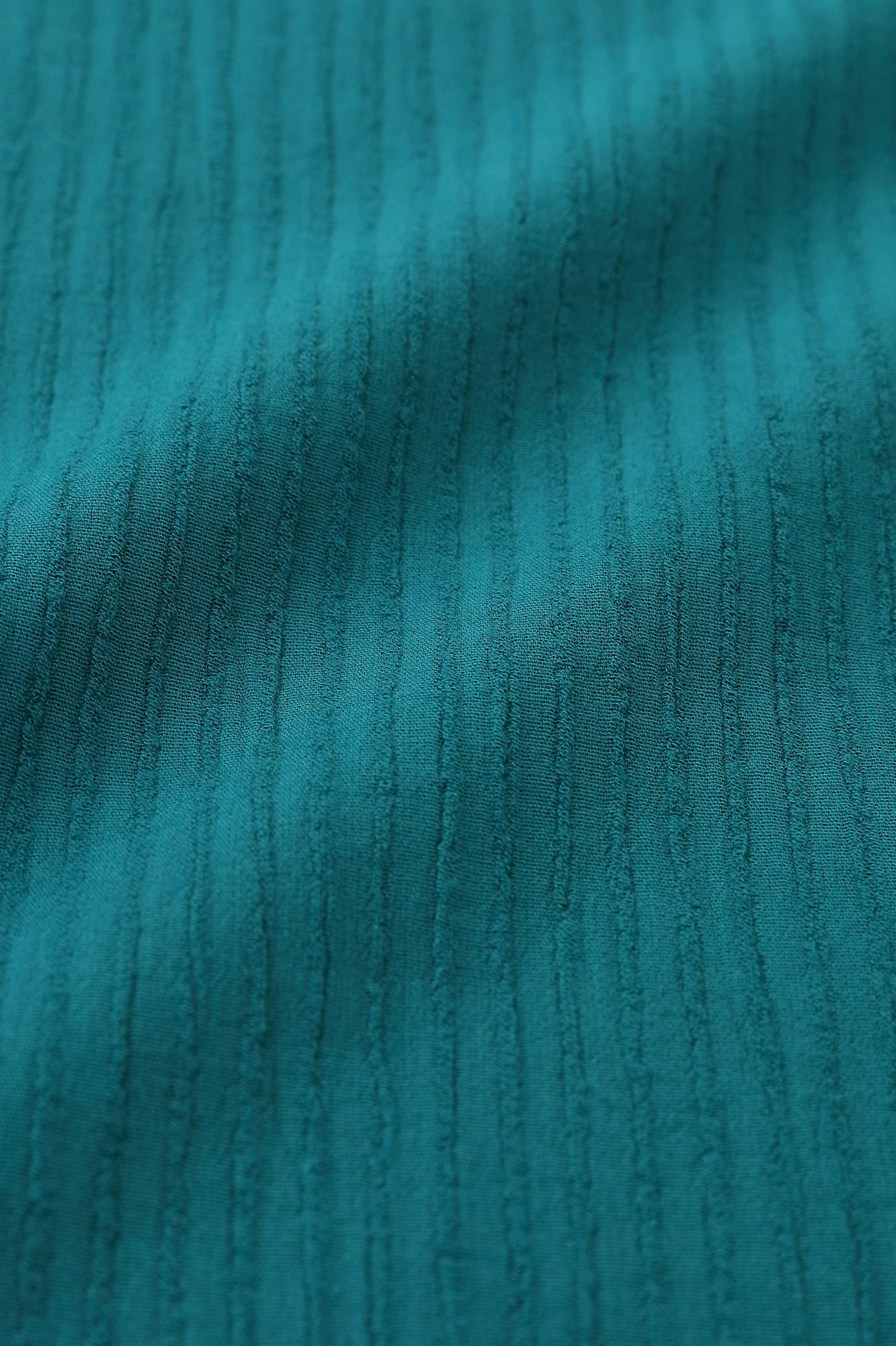 Chizimi Cotton 40/20 Akiha Square Top／Marine Green
