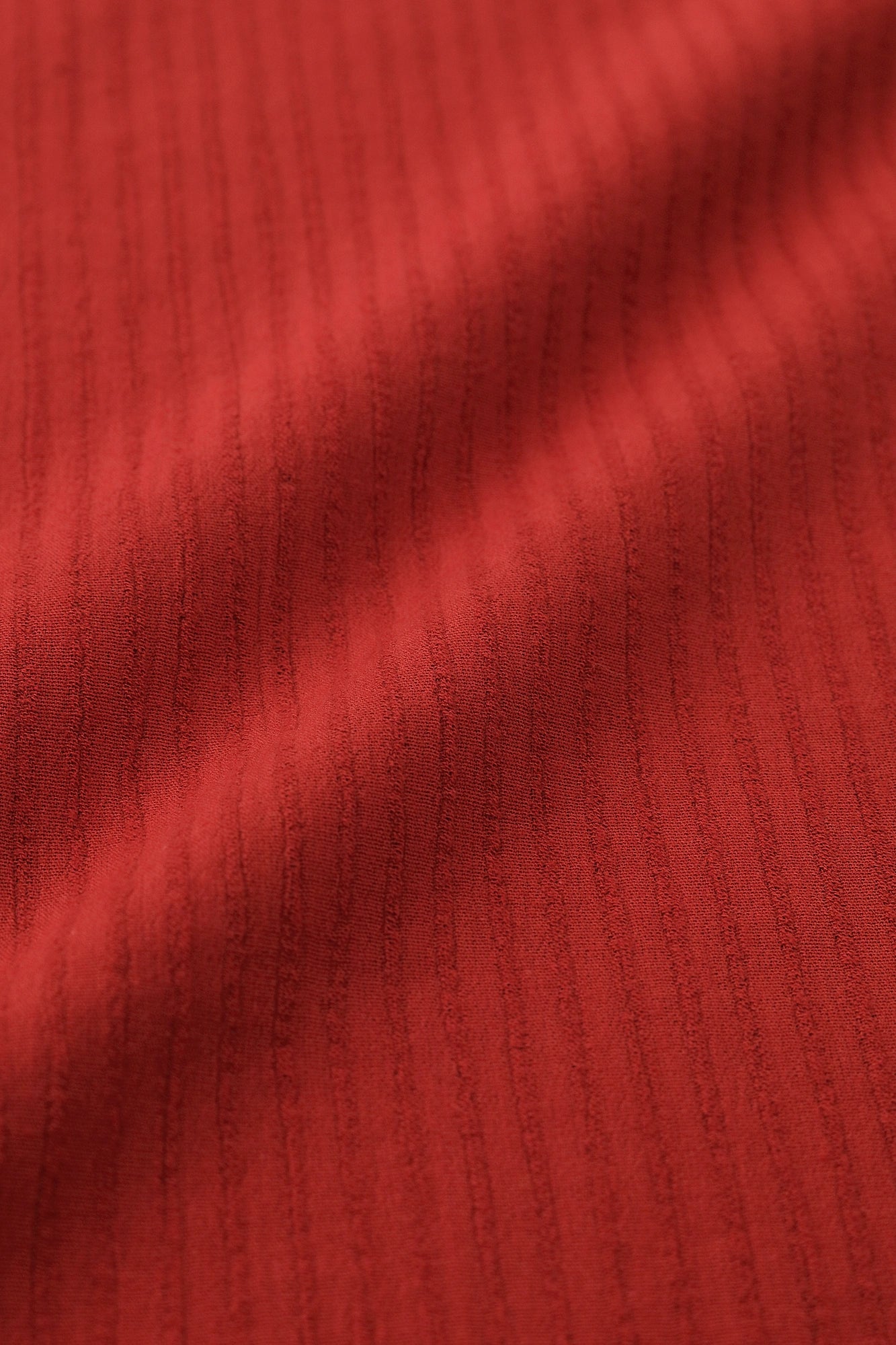Chizimi Cotton 40/20 Akiha Square Top／Dark Red