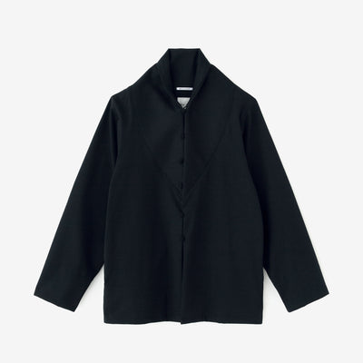 60-count Double Yarn Jersey Knit Earl Taifu Cardigan / Dark Blue