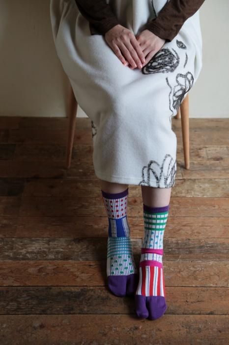 Tabi Socks (Mid-calf)／Layering Purple【Men・Women】