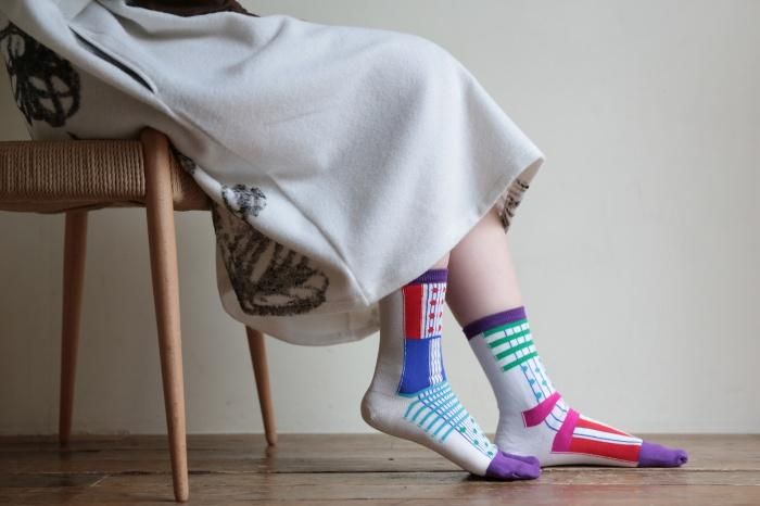 Tabi Socks (Mid-calf)／Layering Purple【Men・Women】