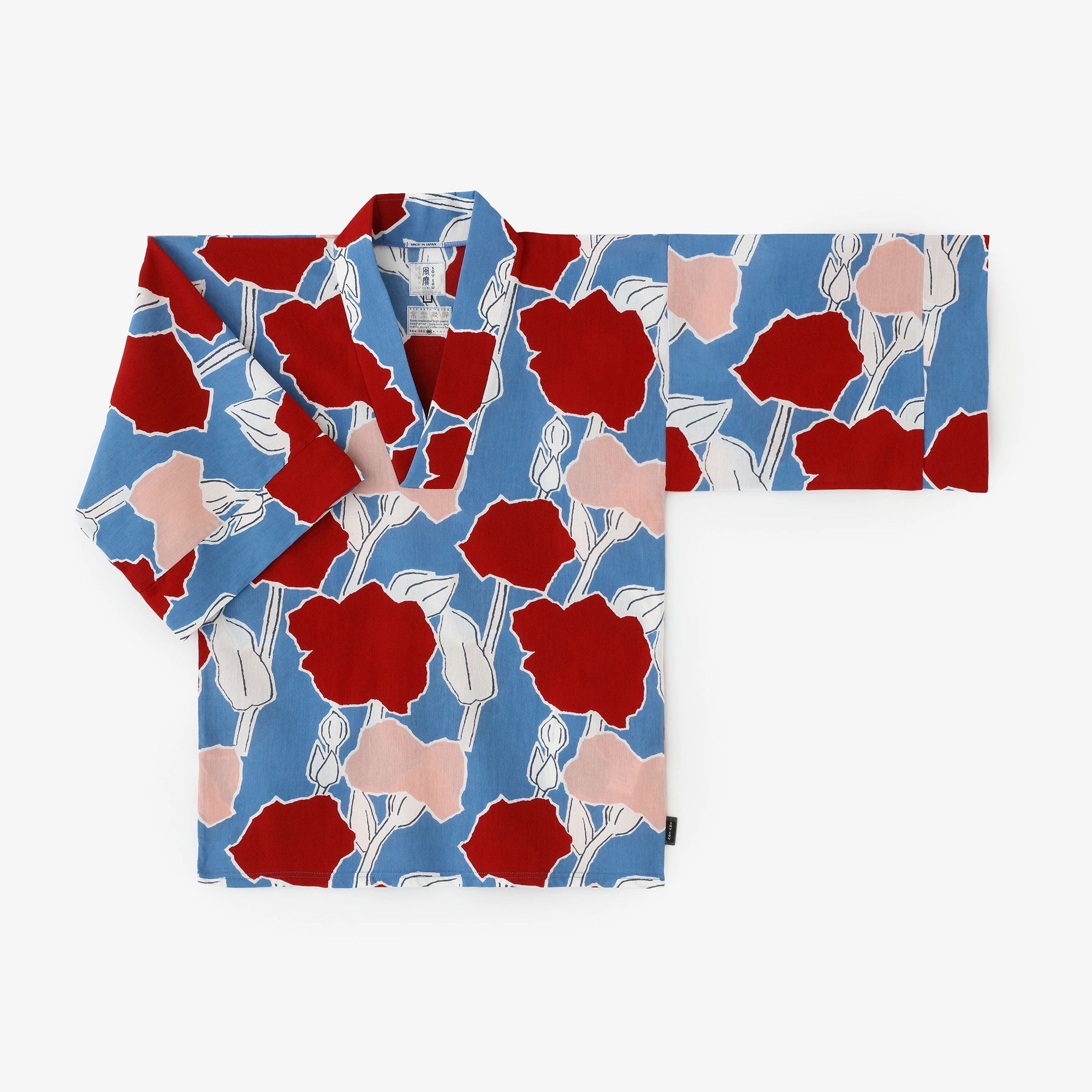 Chizimi Cotton 40/40 Fubi Kimono Top/Lustrous