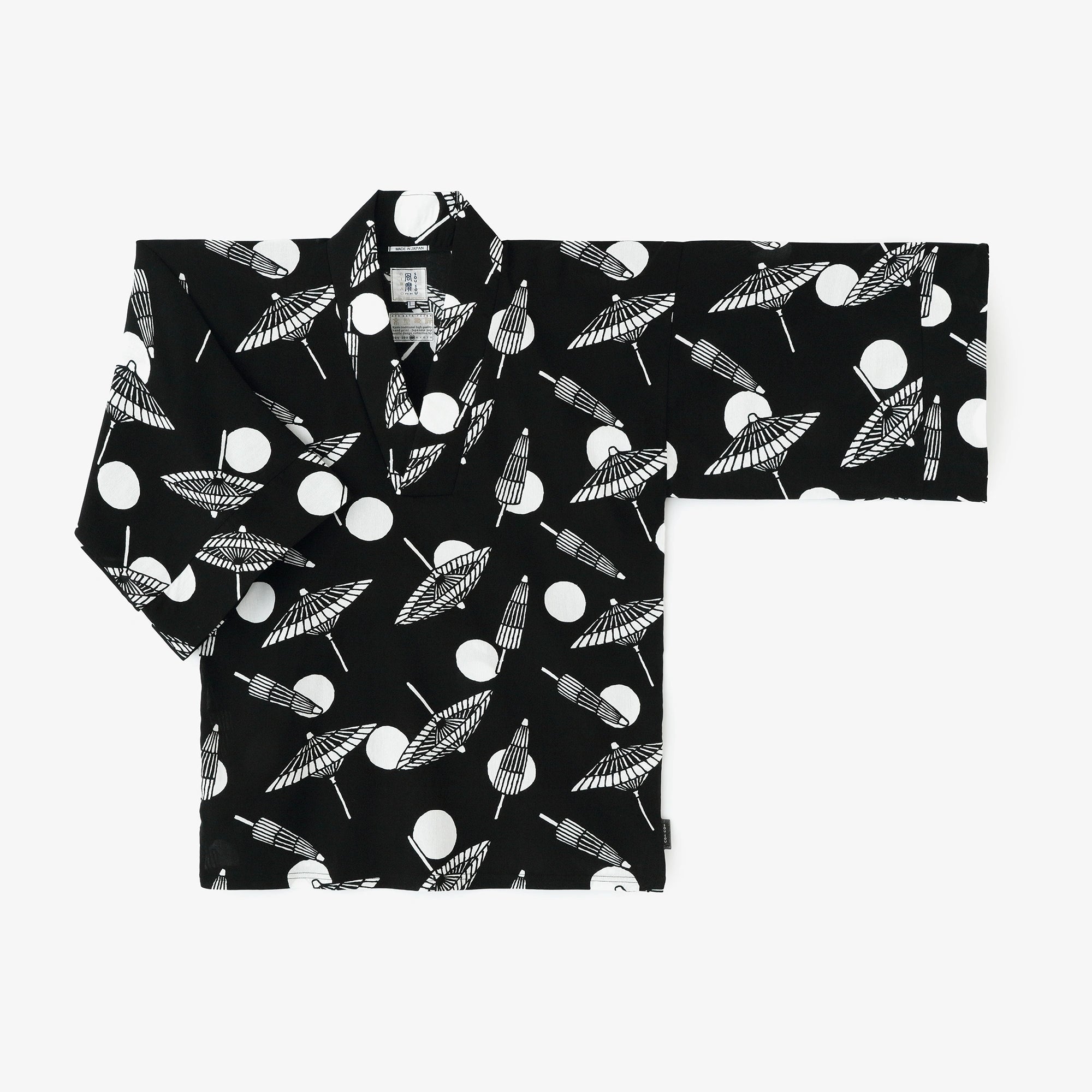 Chizimi Cotton 40/40 Fubi Kimono Top/ Bangasa and Polka Dots