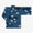 Chizimi Cotton 40/40 Ainasen(Ainasen) Fubi Kimono Shirt/ Kumodori in Chrysanthemum