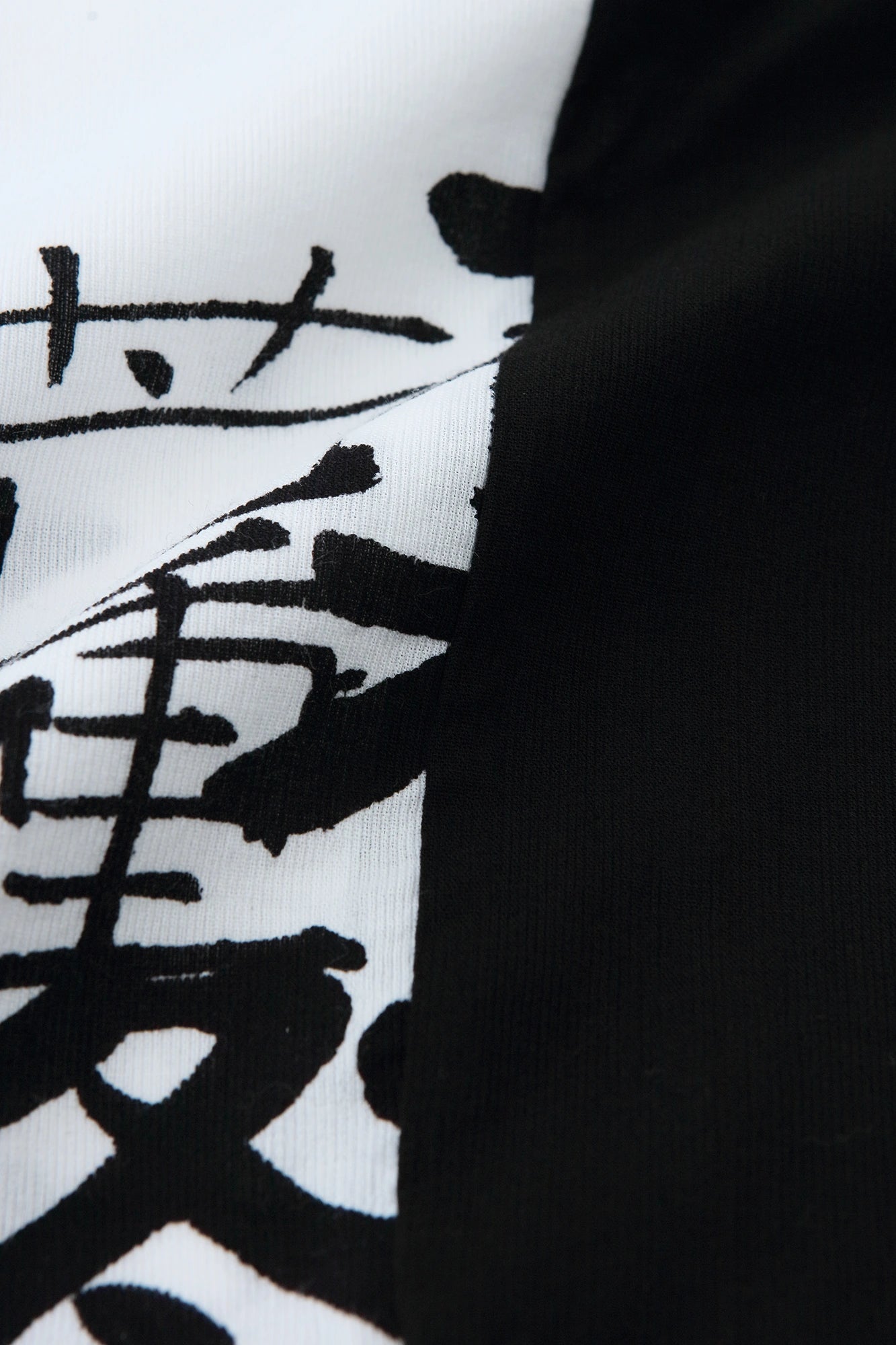 Chizimi Cotton 40/40 Fubi Kimono Top Bi-color / Black×Somon