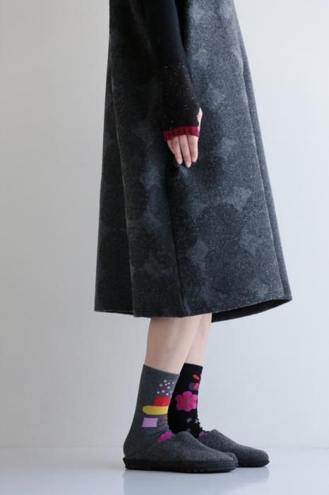 Tabi Socks (Mid-calf)／First Dream Grey×Black【Men・Women】