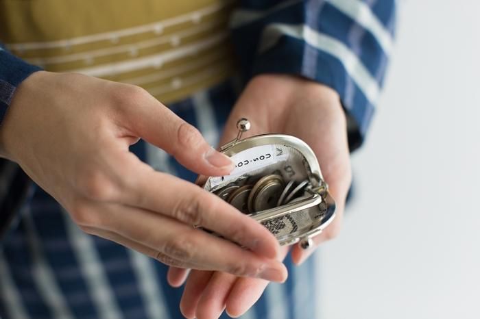 12號軟帆布 口金包（小）/疊花黃色