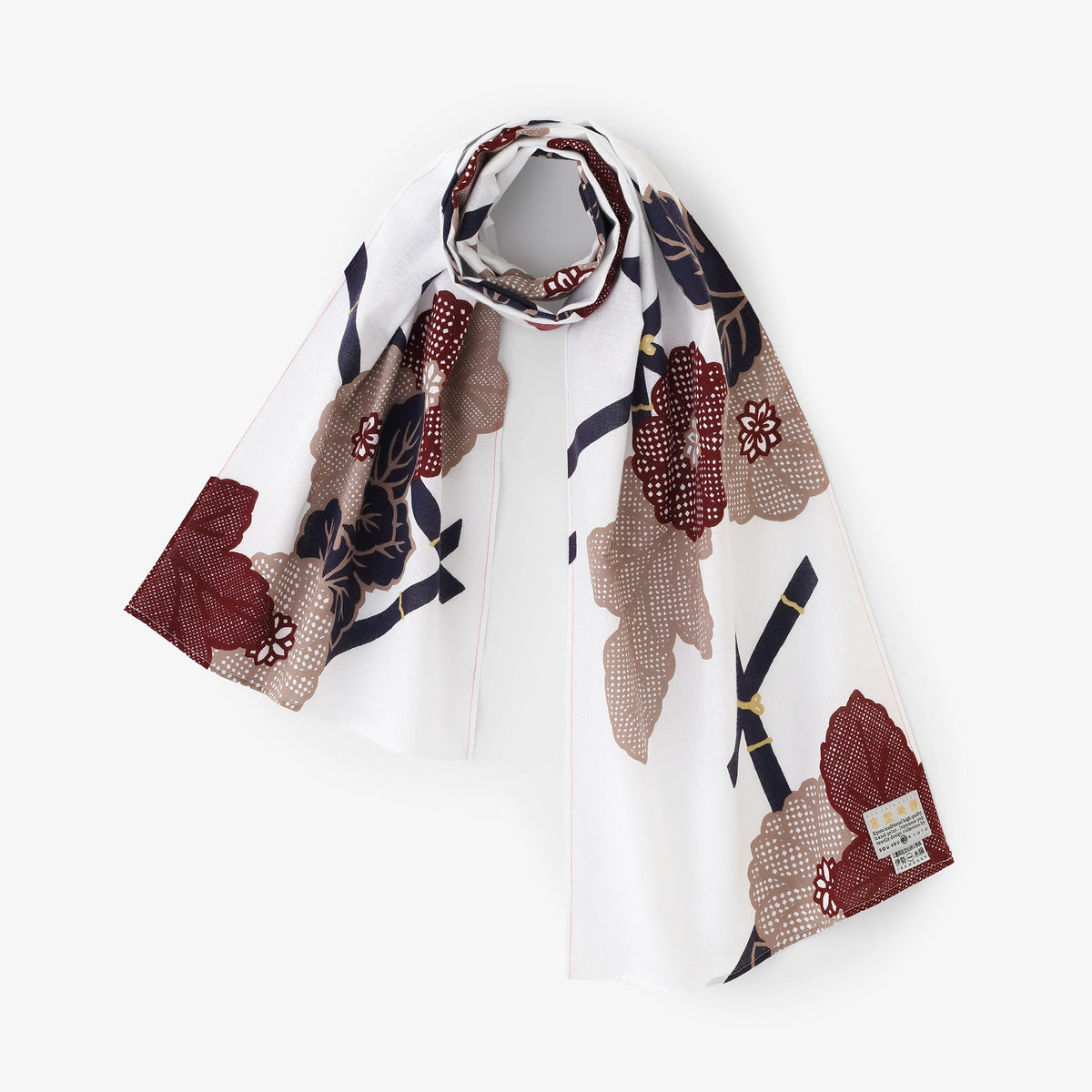 【Ships Ard 9/22】Isemomen Cotton Scarf／Fenced Chrysanthemum-Recreation