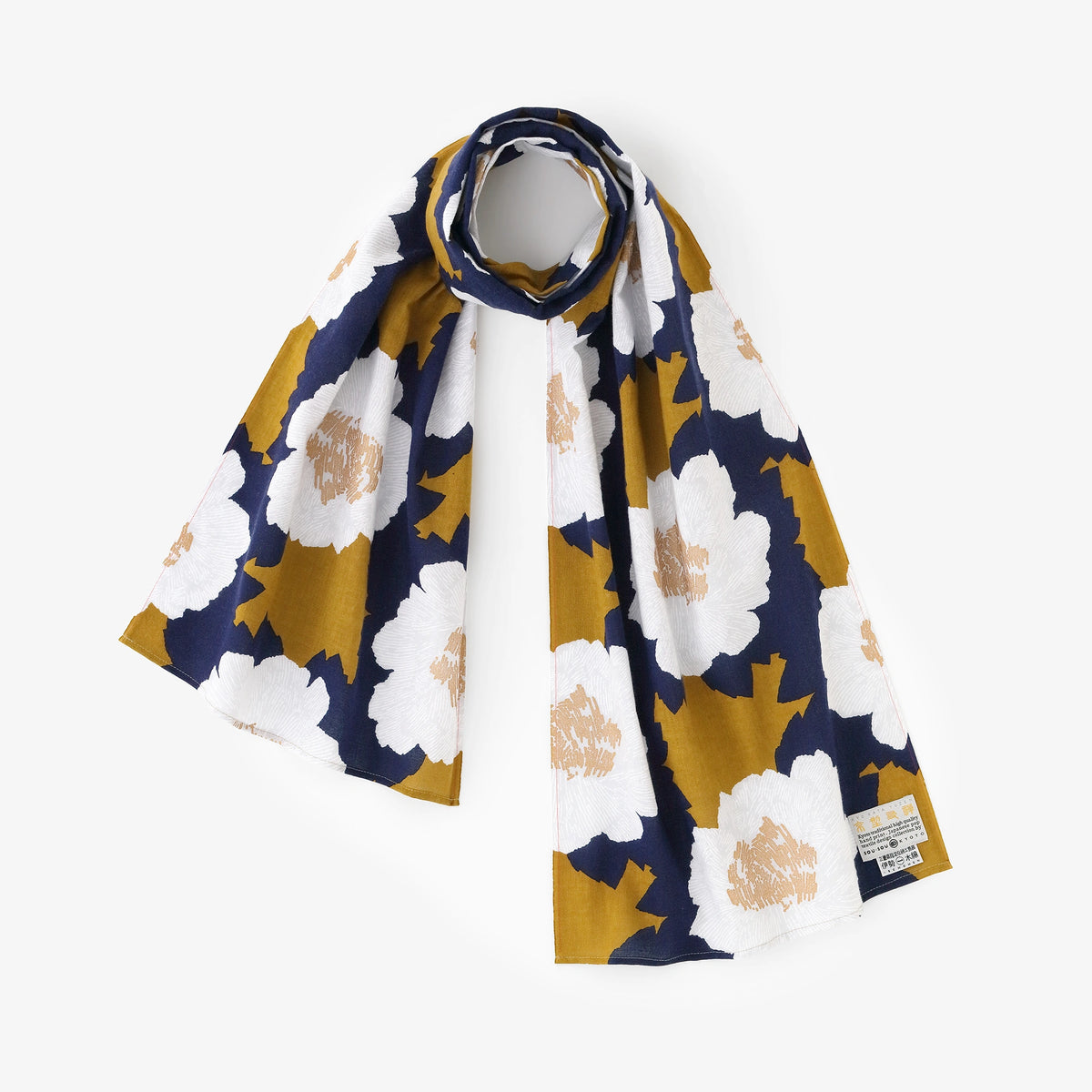 【Ships Ard 9/22】Isemomen Cotton Scarf／Peony