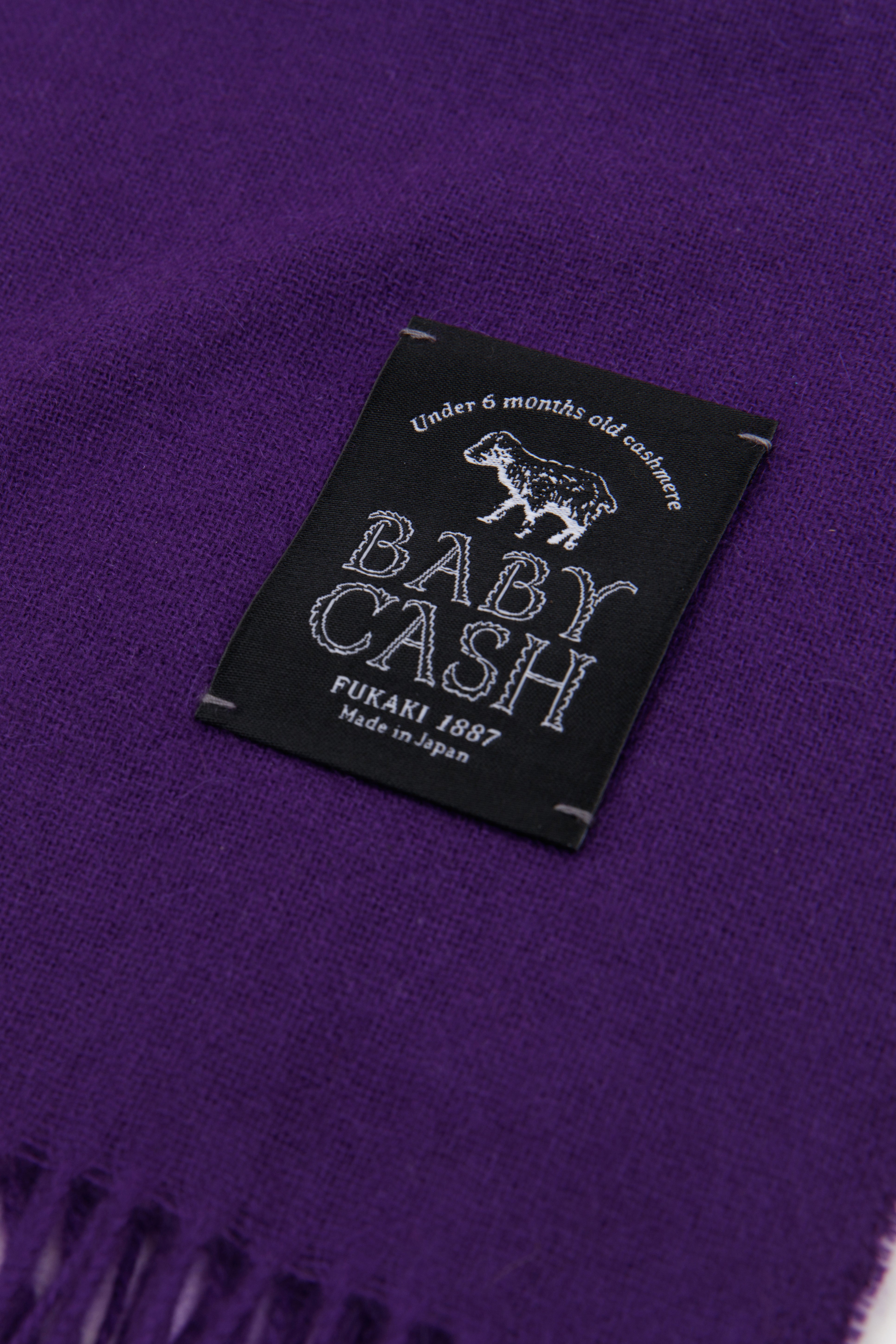 Babycash(R)羊绒薄围巾／菖蒲紫色