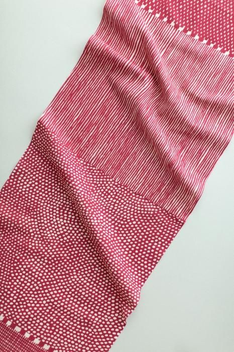 Isemomen Cotton Textile Handkerchief / Intervals Beige x Azuki Bean