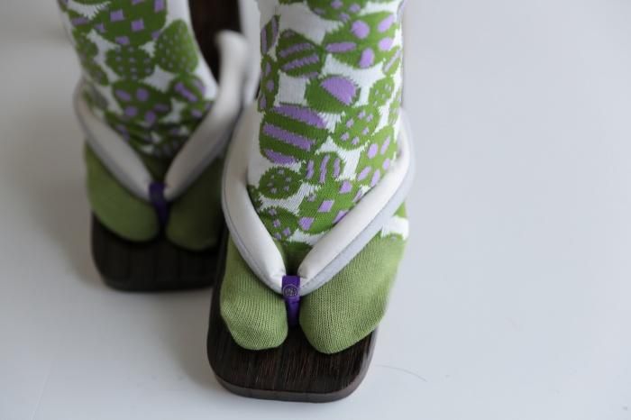 分趾襪（普通長度）／明麗 黃綠色 【男・女性用】