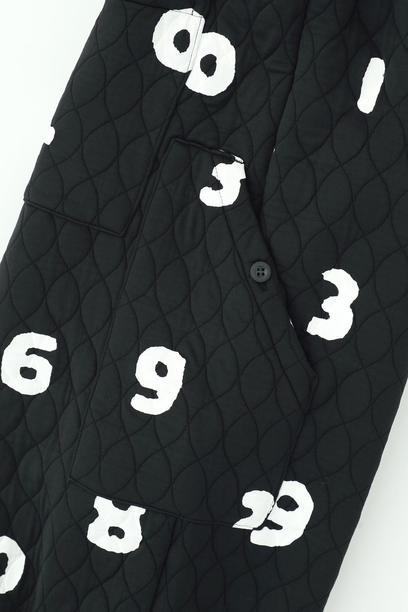 絎縫緹花 BIKE修腿馬術褲／SO-SU-U十數 黑色