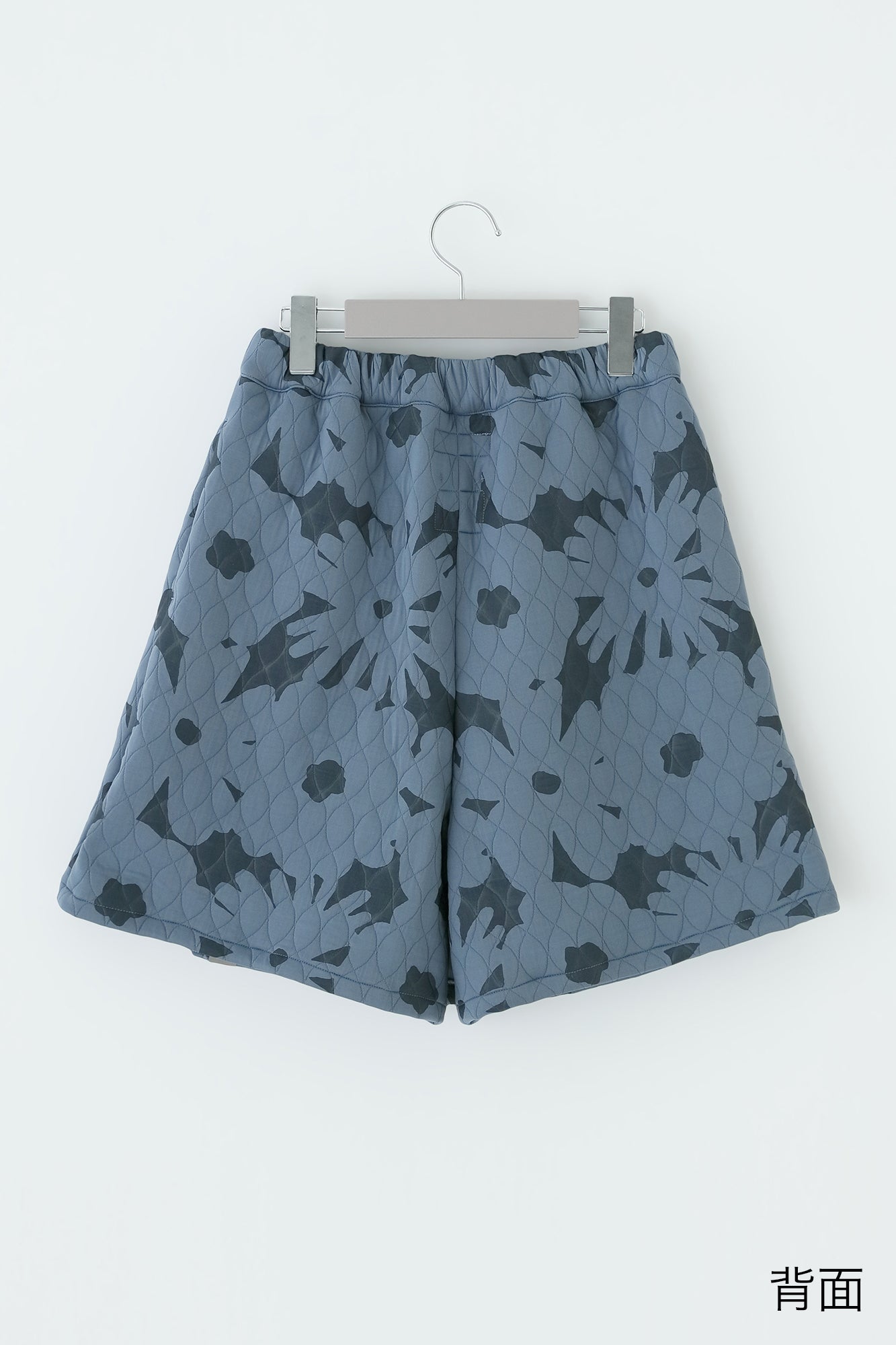 キルティングジャカール BIKEキュロット／おおらか サックスブルー