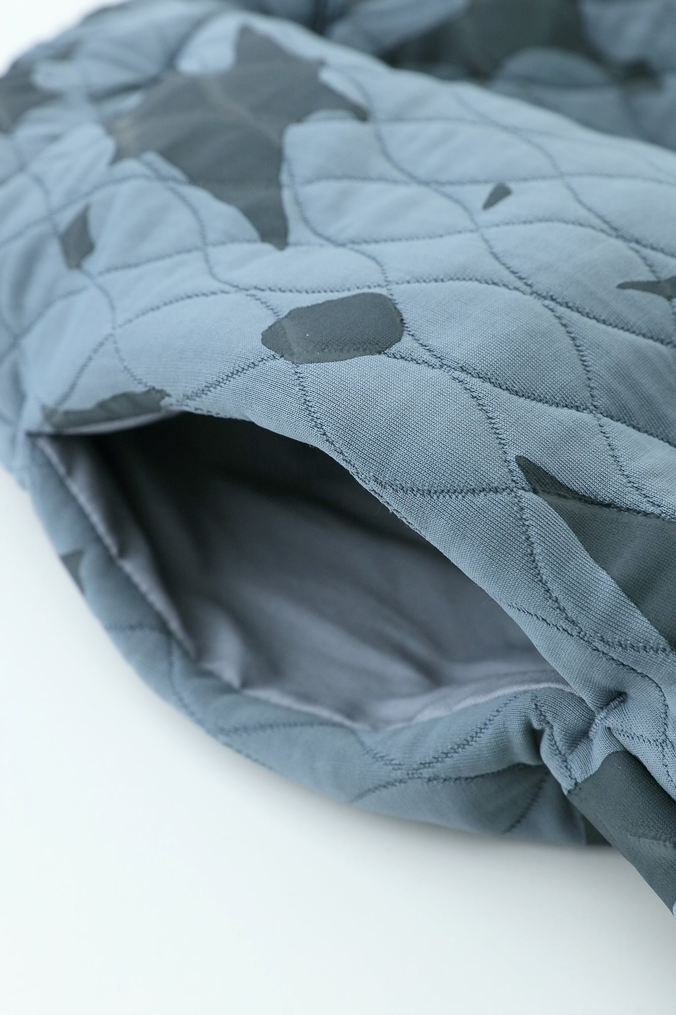 キルティングジャカール BIKEキュロット／おおらか サックスブルー