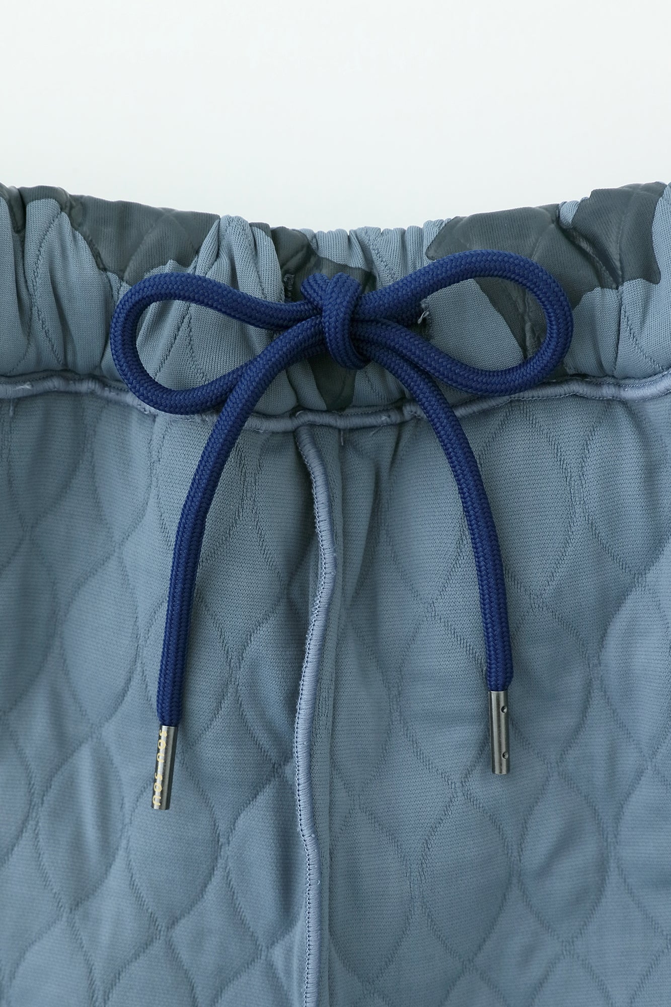 キルティングジャカール BIKEキュロット／おおらか サックスブルー