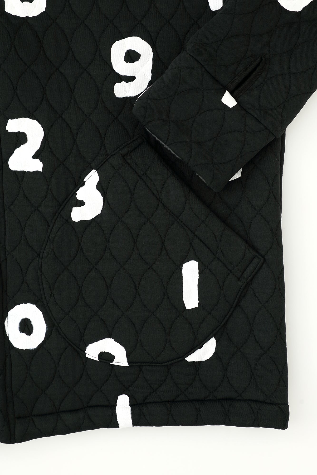 キルティングジャカール BIKEパーカー／SO-SU-U ブラック