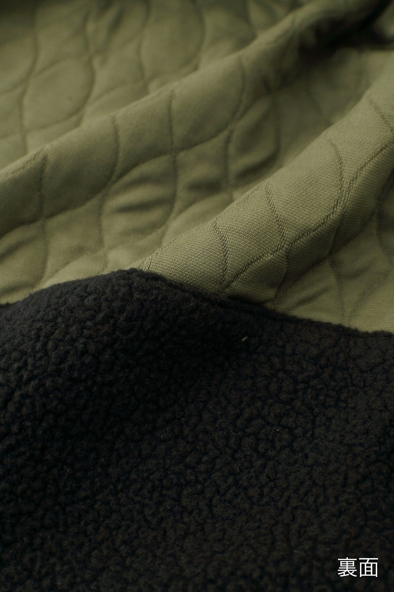 絎縫緹花 BIKE連帽外套／SO-SU-U十數 卡其色