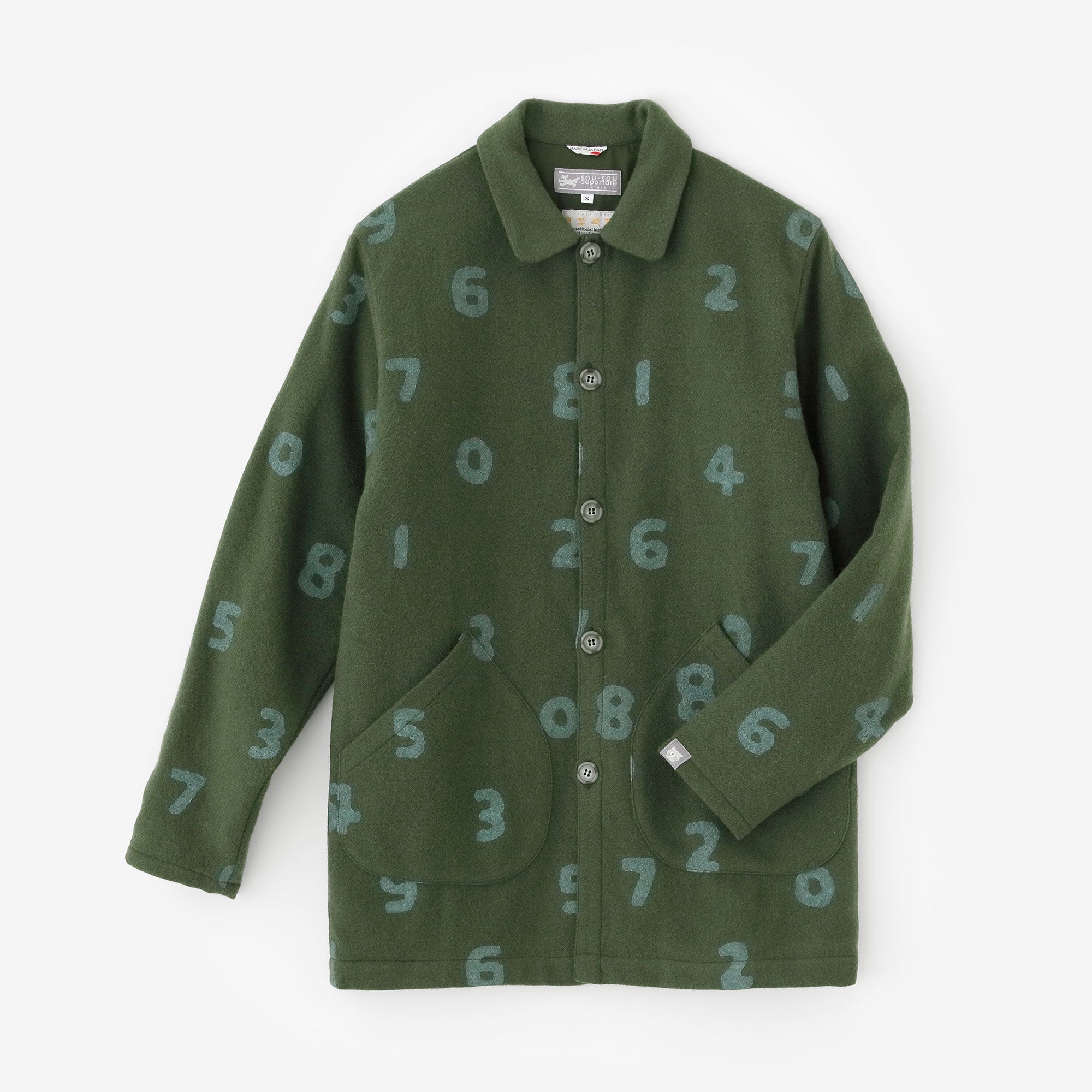 【◯预购】CORDURA®康巴特羊毛附领子外套／SO-SU-U十数苔绿色（※预计于12月2日左右发货）