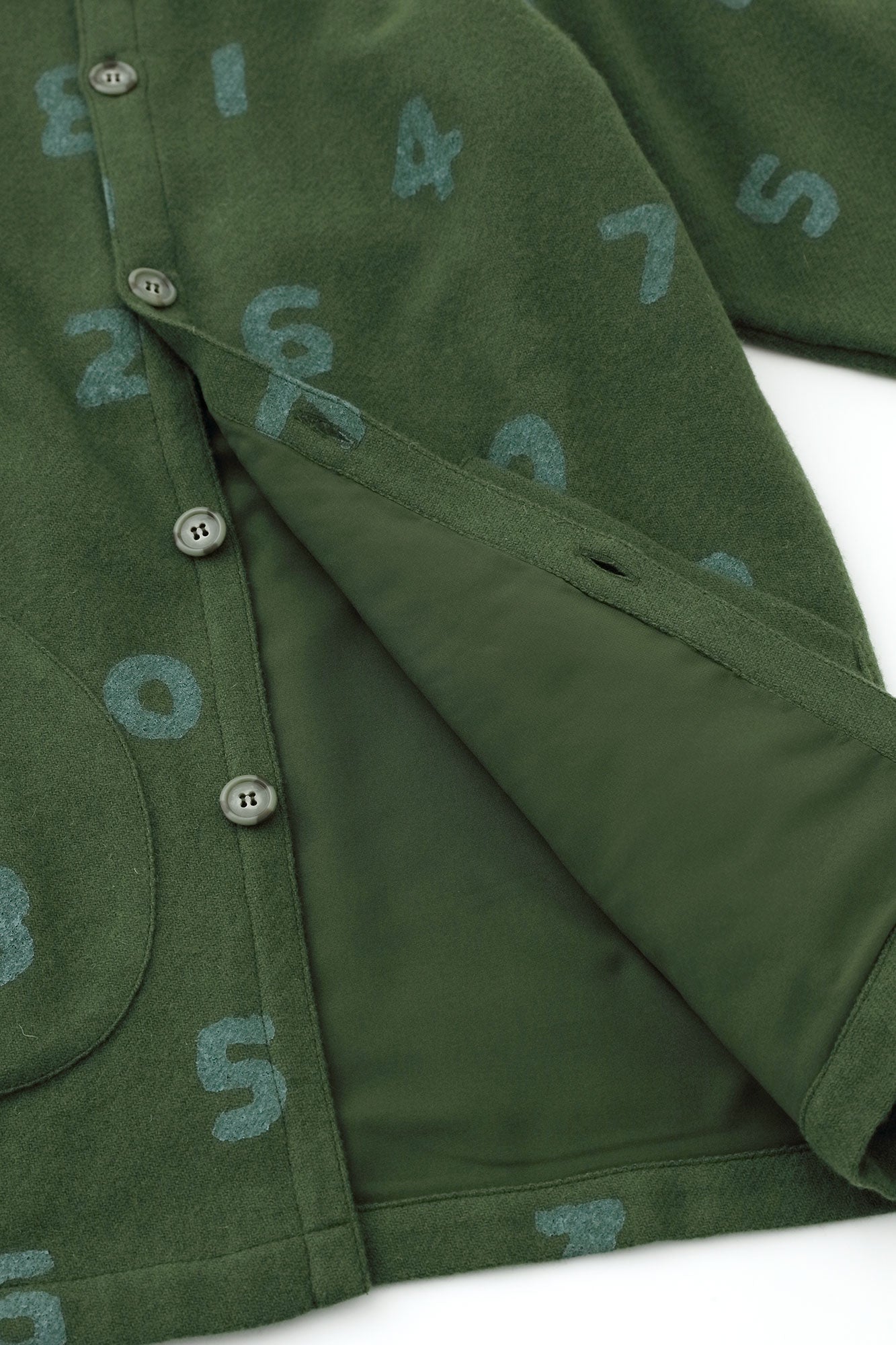 CORDURA® Combat Wool Cardigan with Collar／SO-SU-U Moss Green 