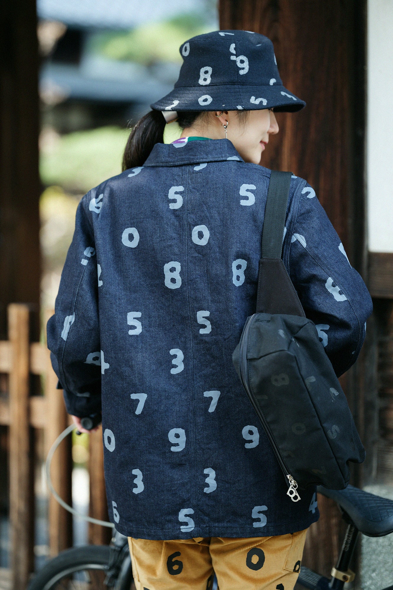 羊毛混紡牛仔布工裝外套/ SO-SU-U十數炭灰色