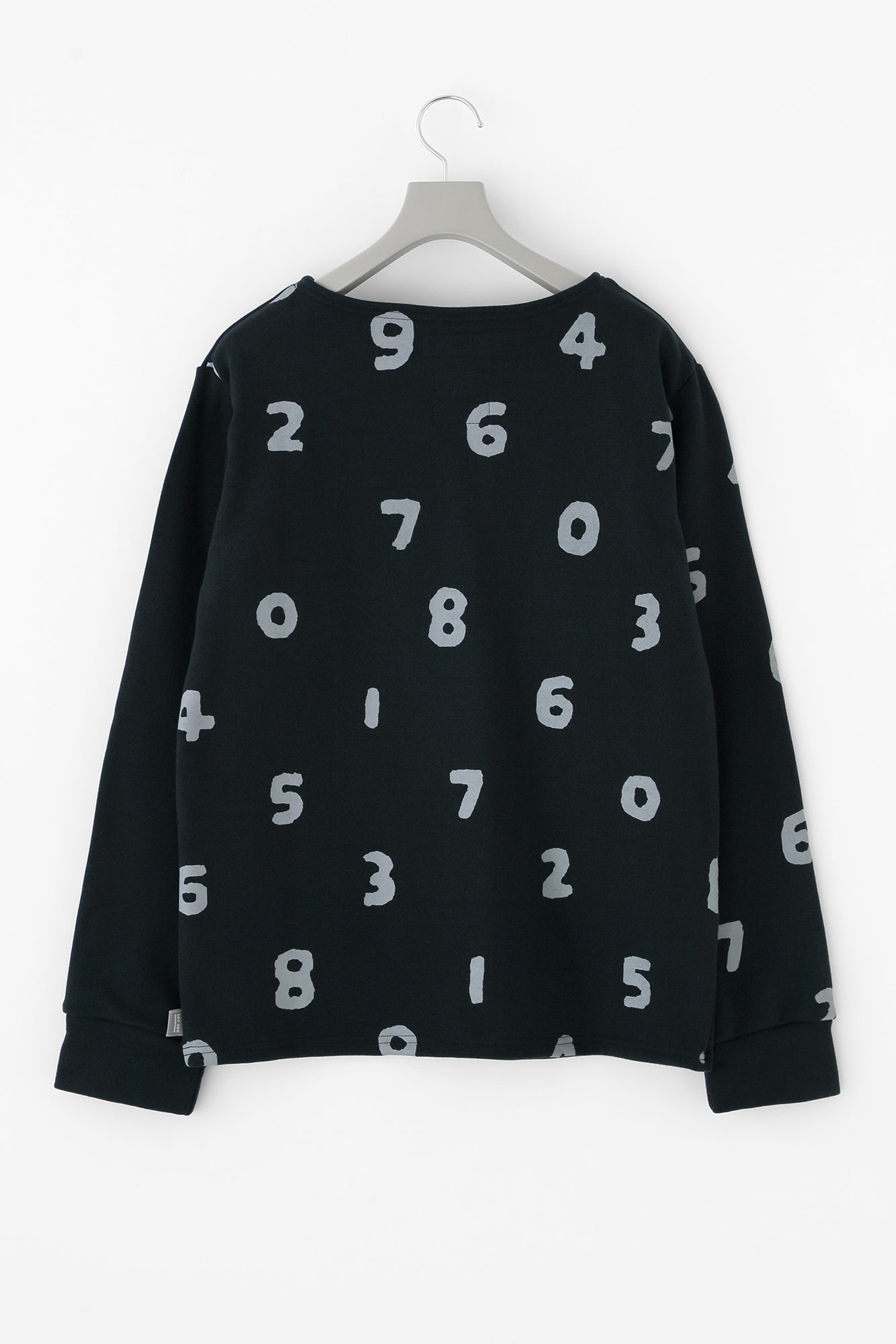 Fleece Boat Neck Sweat Shirt／Navy×SO-SU-U Kon