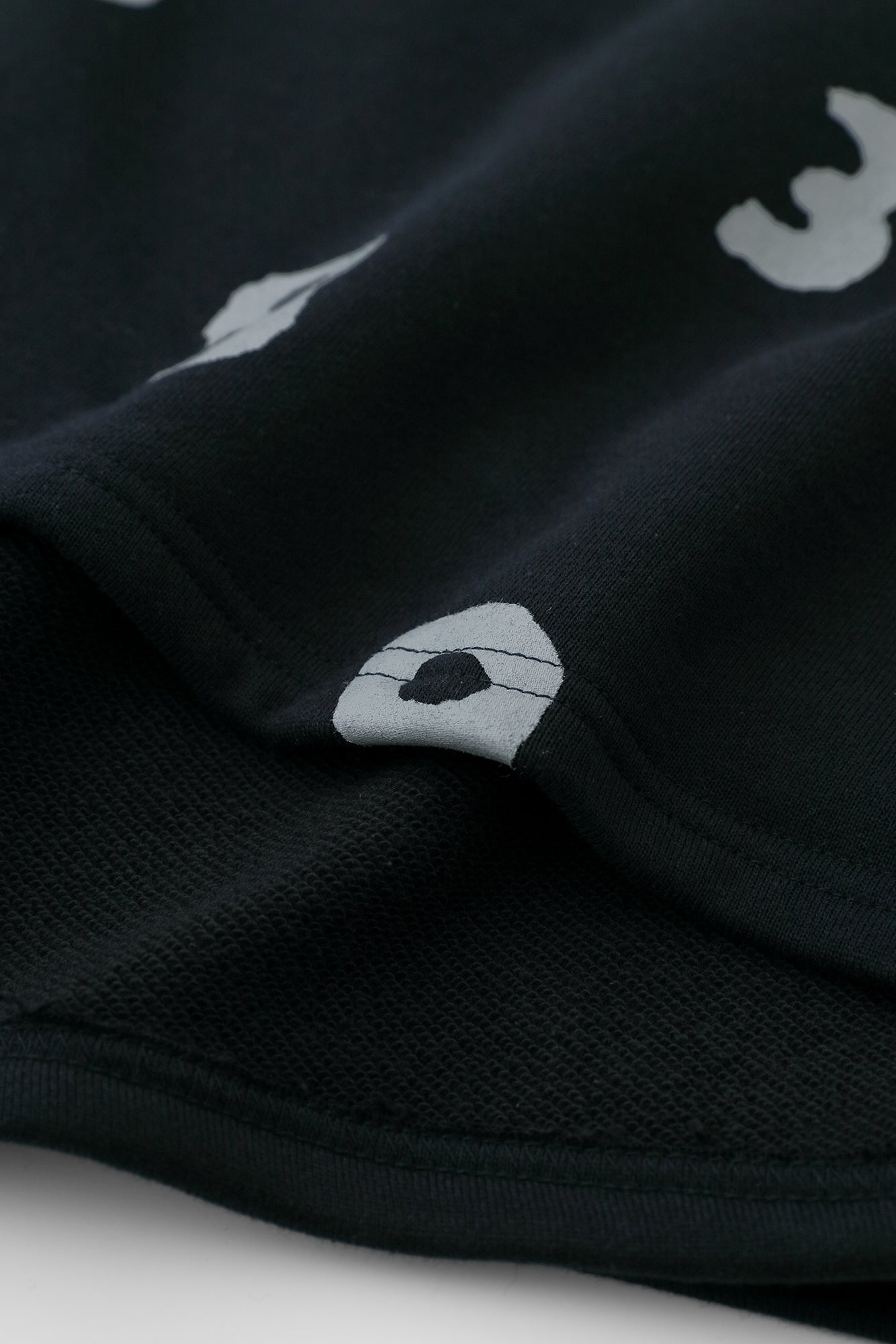 Fleece Boat Neck Sweat Shirt／Navy×SO-SU-U Kon