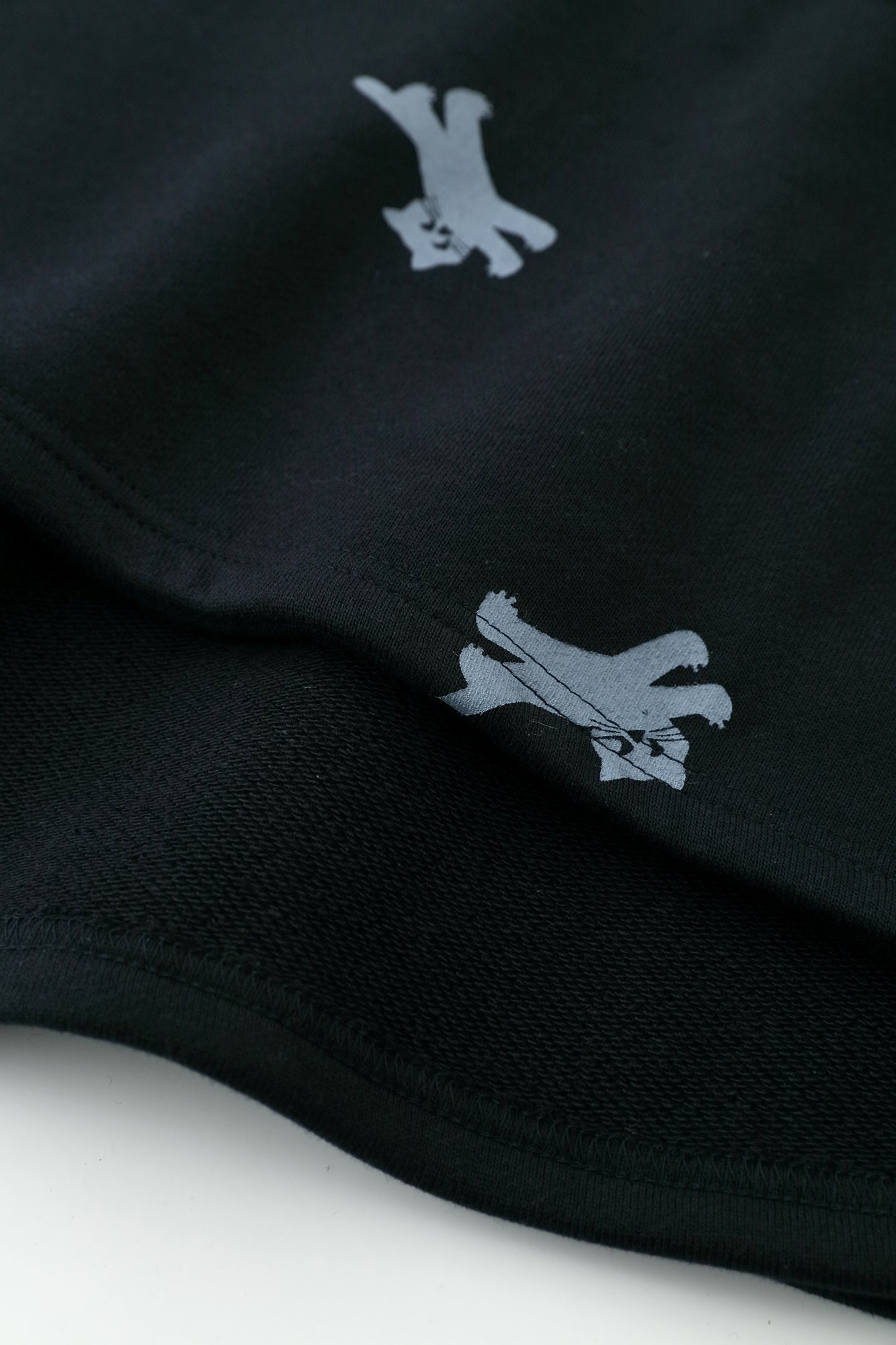 Fleece Boat Neck Sweat Shirt／Navy×Cat Sprint