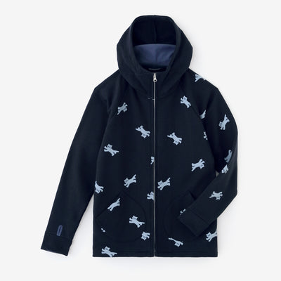 [nur Netto] Fleece-Fleece-BIKE-Hoodie/SO-SU-Uund Rand (Nubairo) x Dunkelgrau (Koihai)