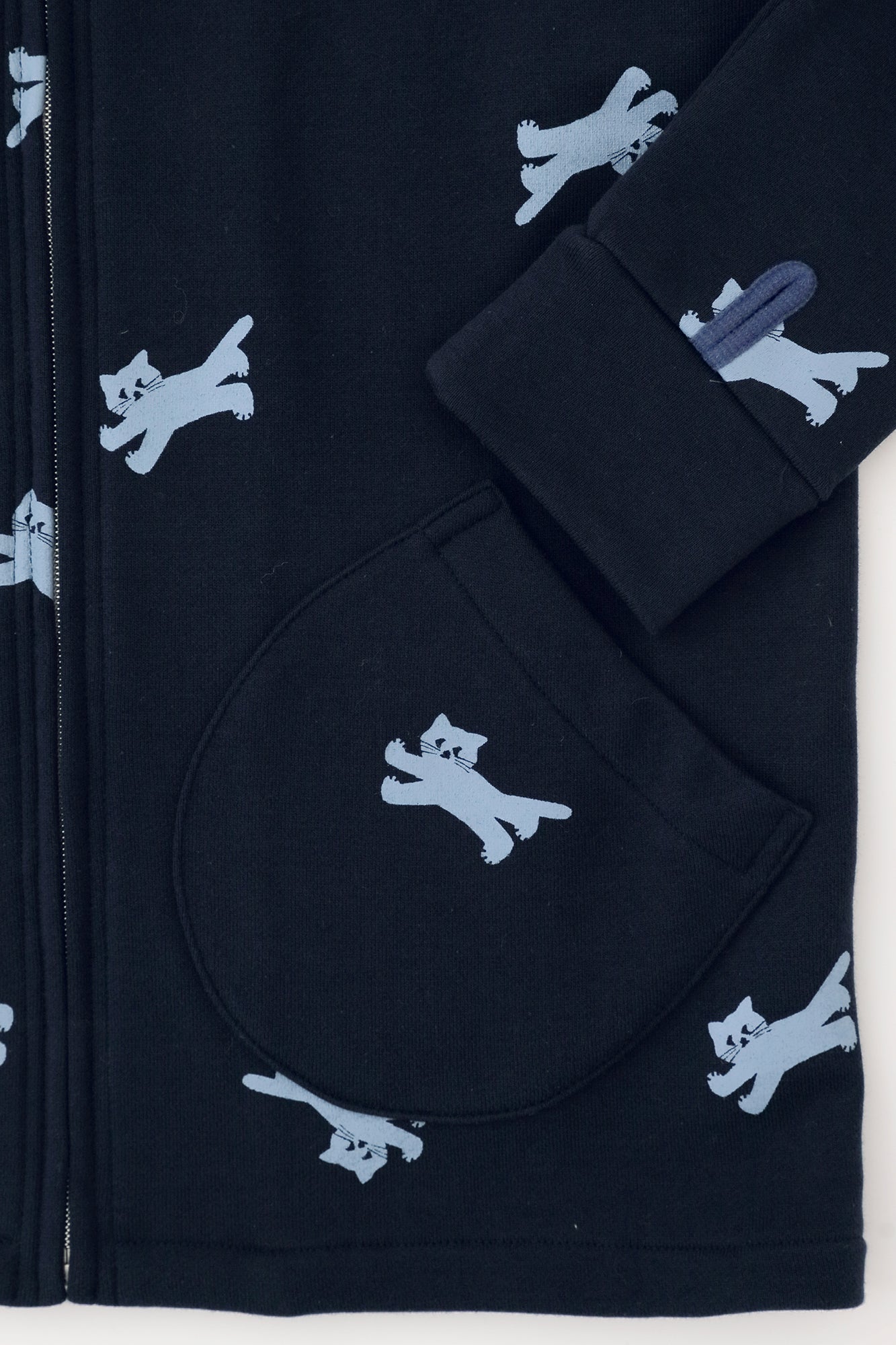 [仅限网络] 抓绒抓绒 BIKE 派克大衣/SO-SU-U 和空白（湿色）x 深灰色（koihai）