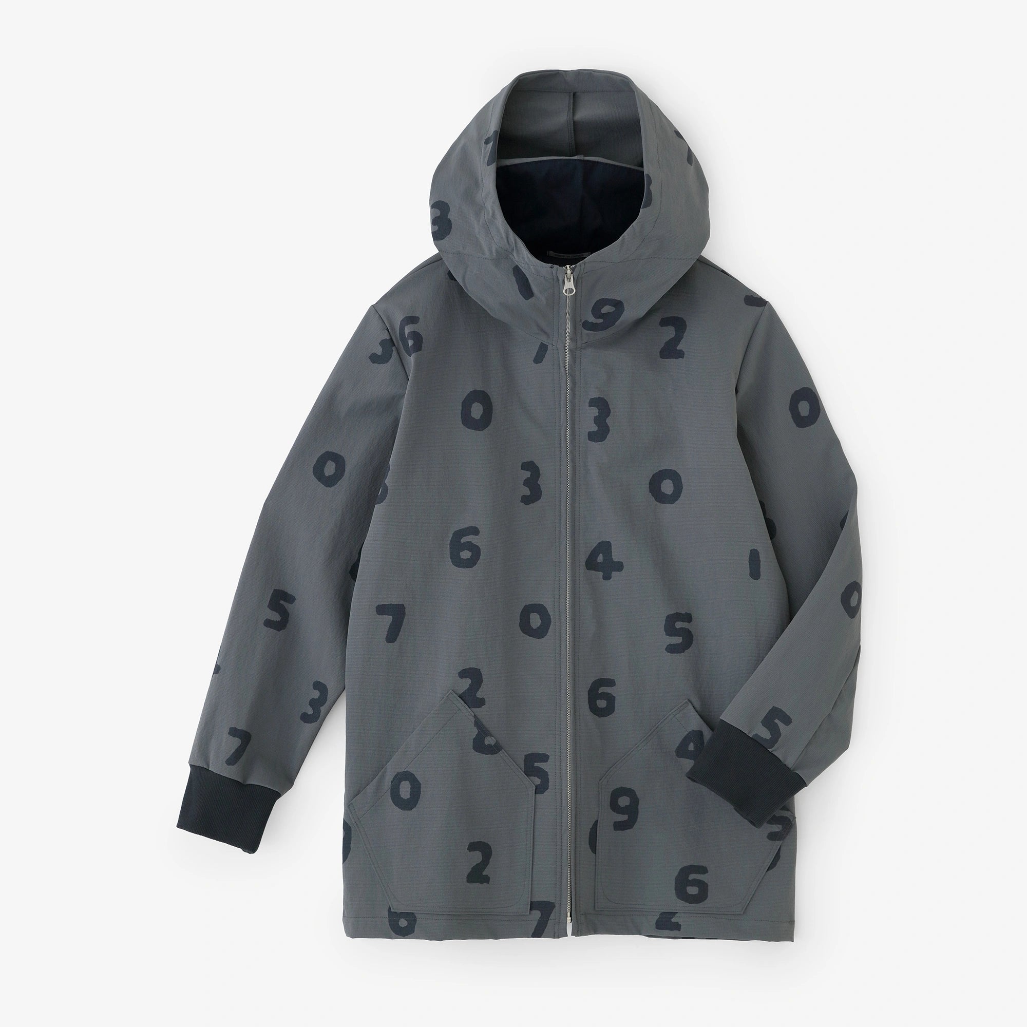 【3月10日頃発送予定】グログランストレッチ BIKEパーカー／SO-SU-U スチールグレー