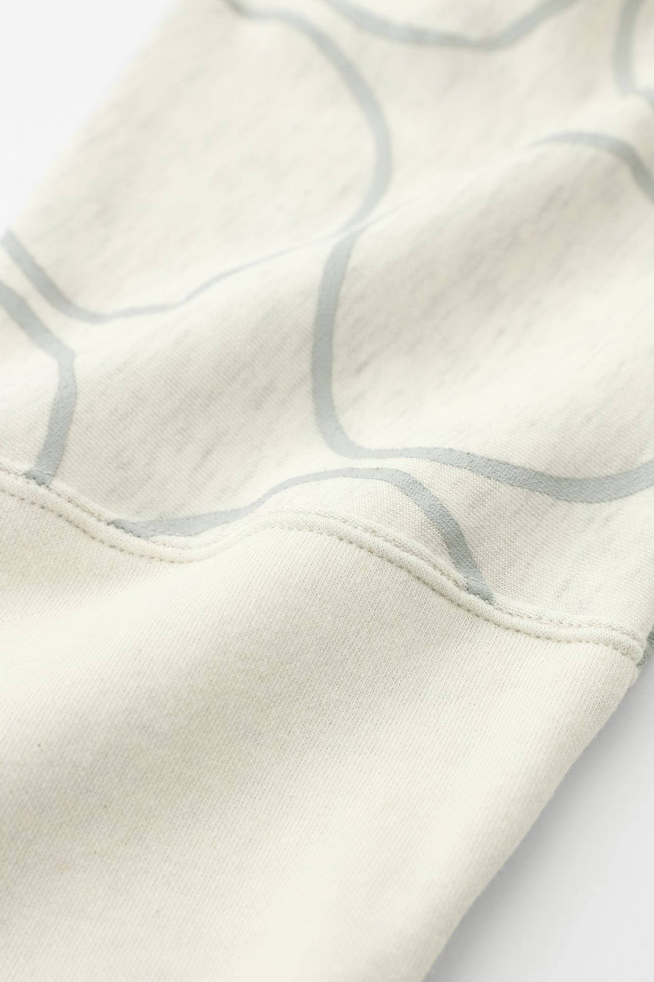 능직 니트 카타누끼긴 소매T셔츠／SO-SU-U거꾸로 헤더 그레이