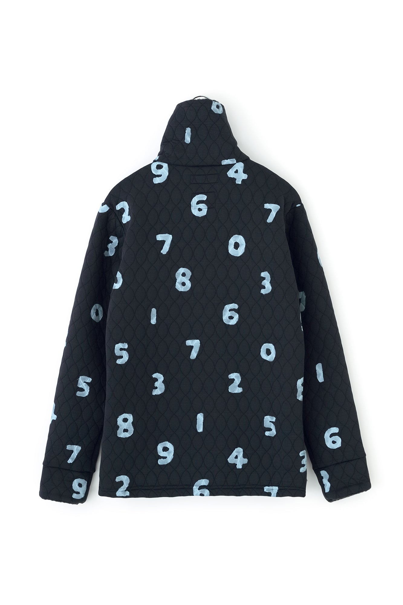 A.S 絎縫緹花 高領開襟外套／SO-SU-U十數 深藍色