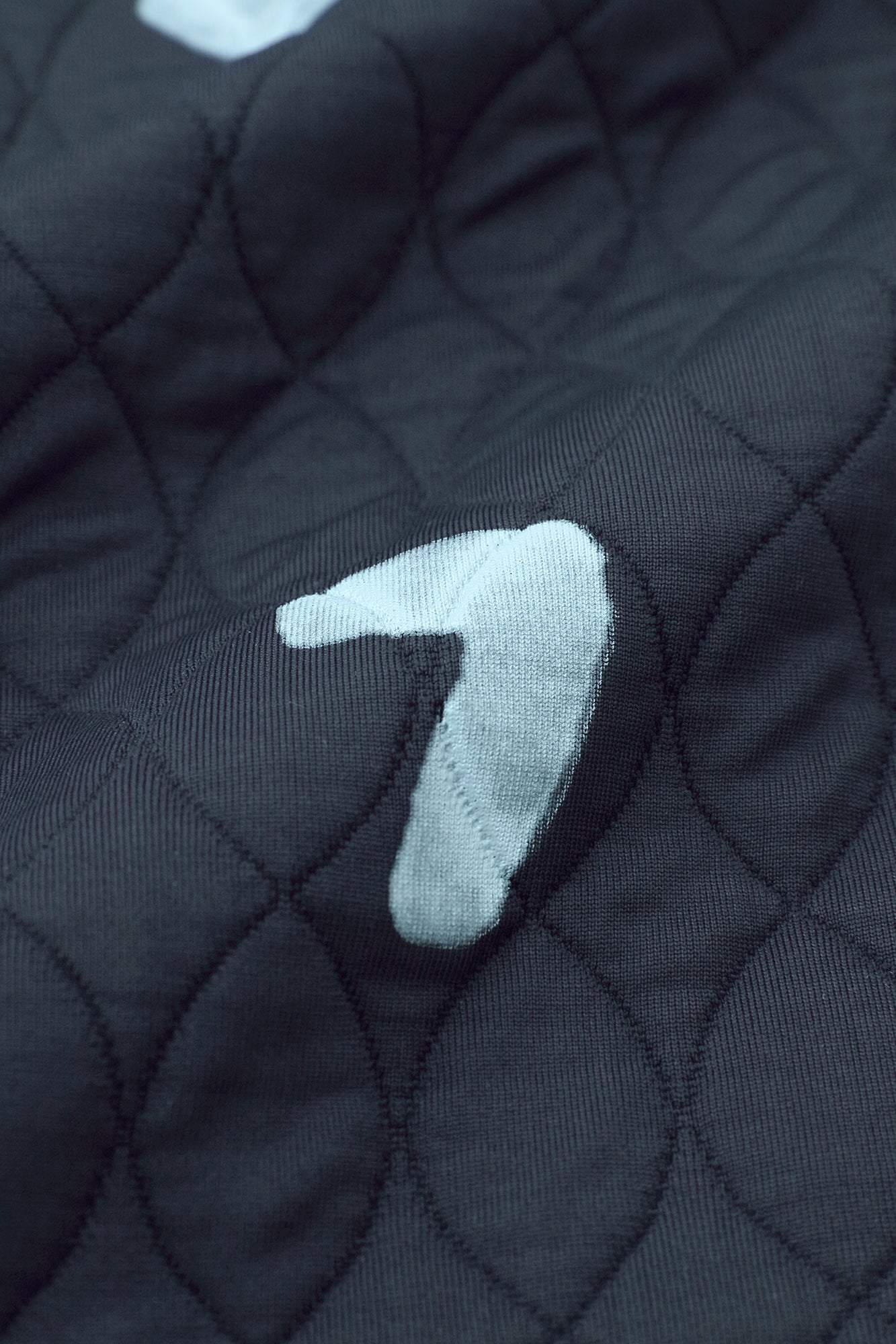 A.S 絎縫緹花 高領開襟外套／SO-SU-U十數 深藍色