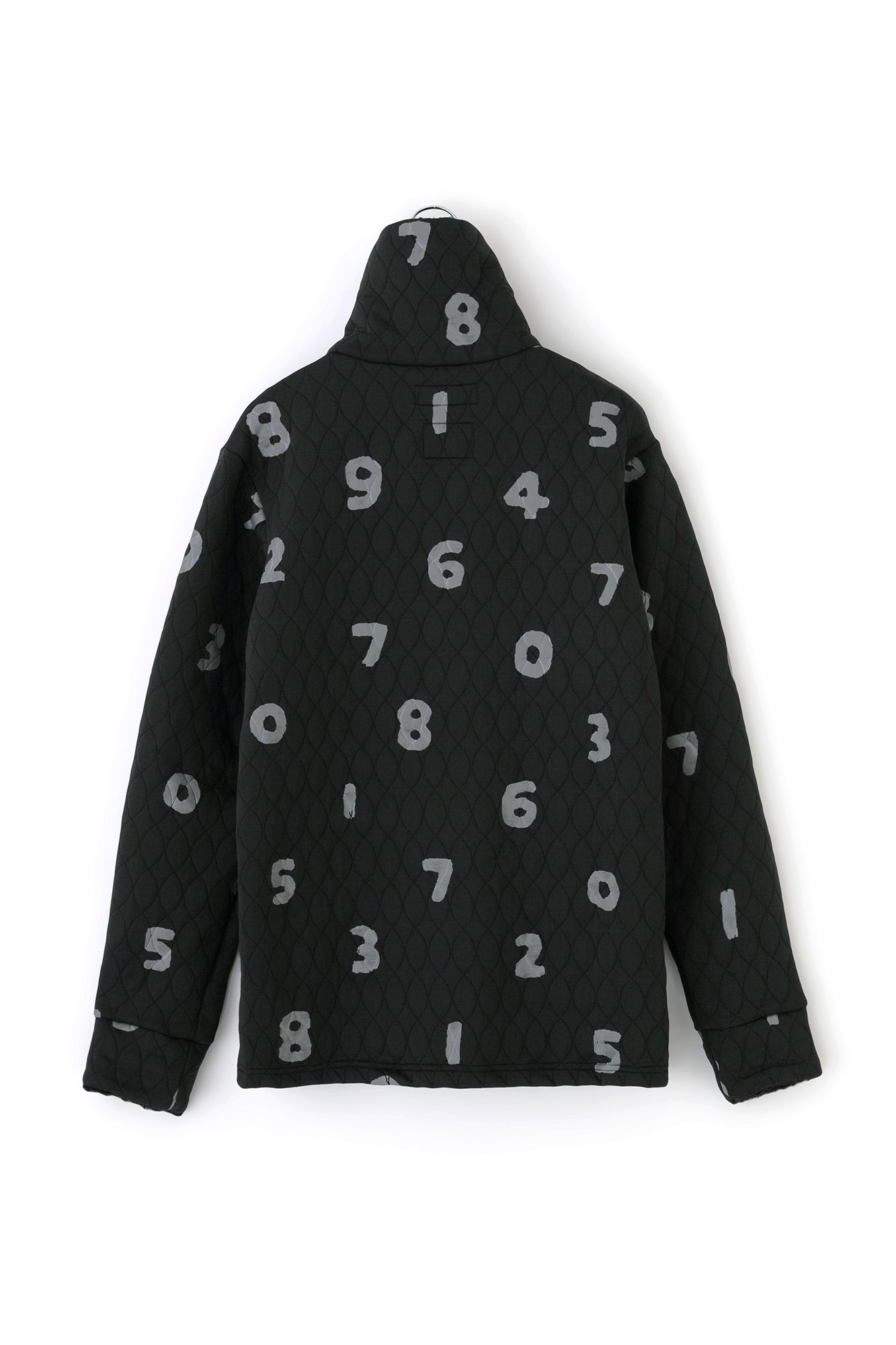 A.S Quilting Jacquard Neckwarm Cardigan／SO-SU-U Black 