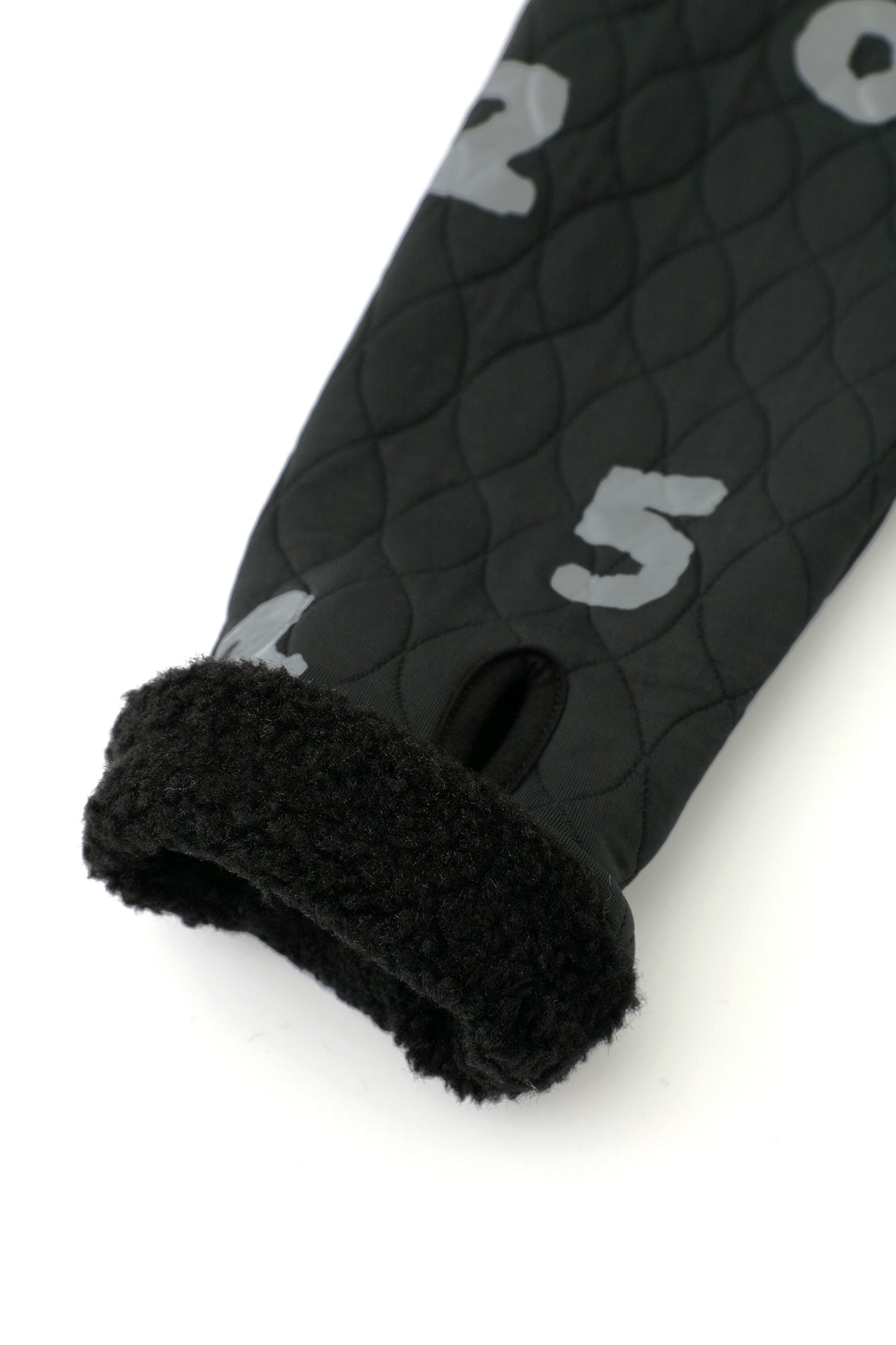 A.S Quilting Jacquard Neckwarm Cardigan／SO-SU-U Black 