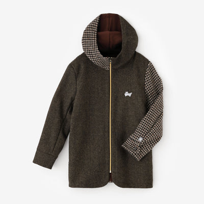 CBN Wool ZIP UP Hooded Jacket／Raw Umber 
