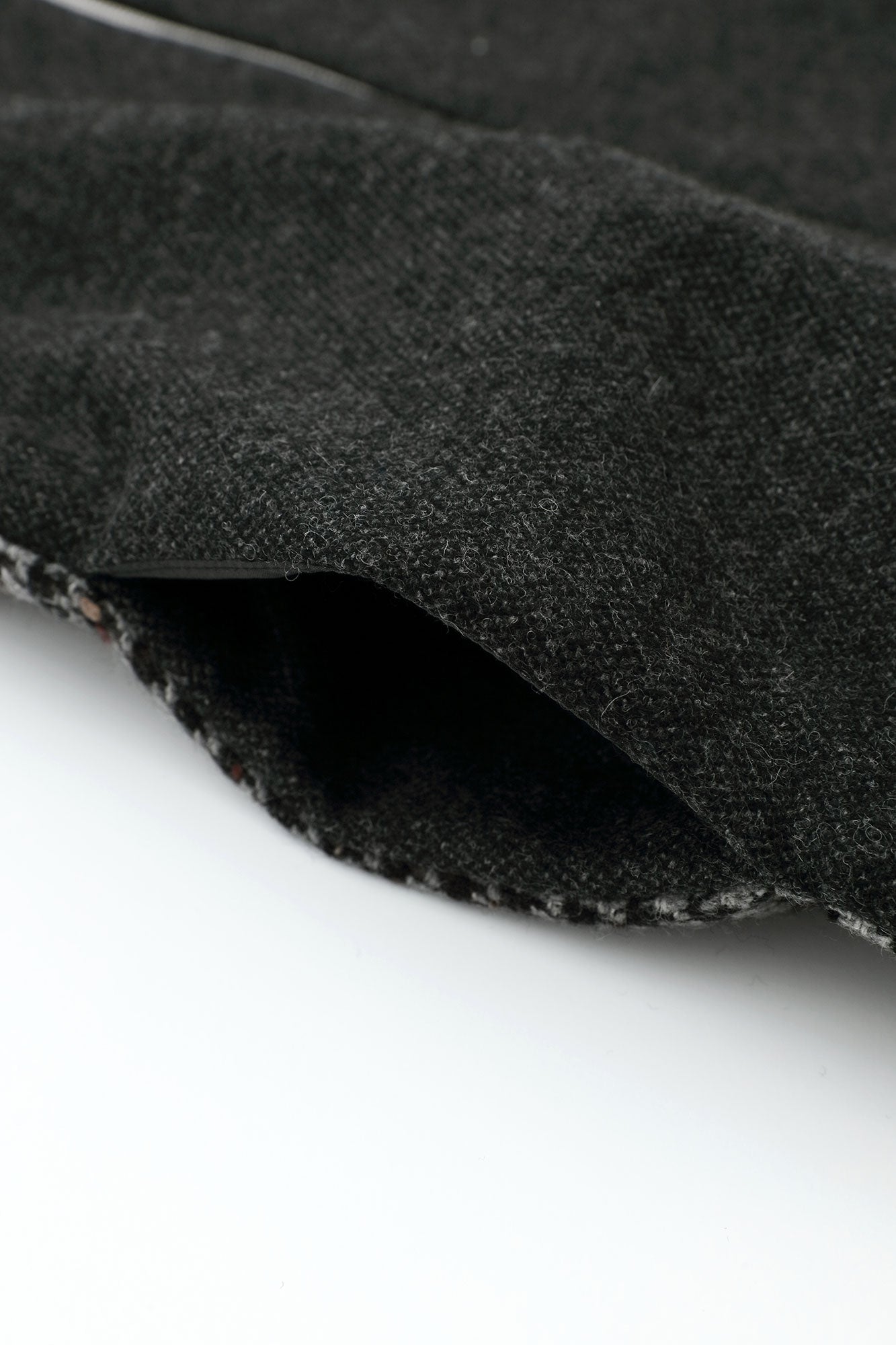 CBN Wool ZIP UP Hooded Jacket／Dark Grey 