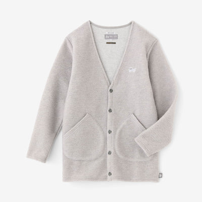 【◯预购】义大利毛绒针织V领L/S外套／雪白色（※预计于12月2日左右发货）