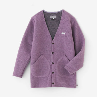 【◯预购】义大利毛绒针织V领L/S外套／玫瑰粉红（※预计于12月2日左右发货）