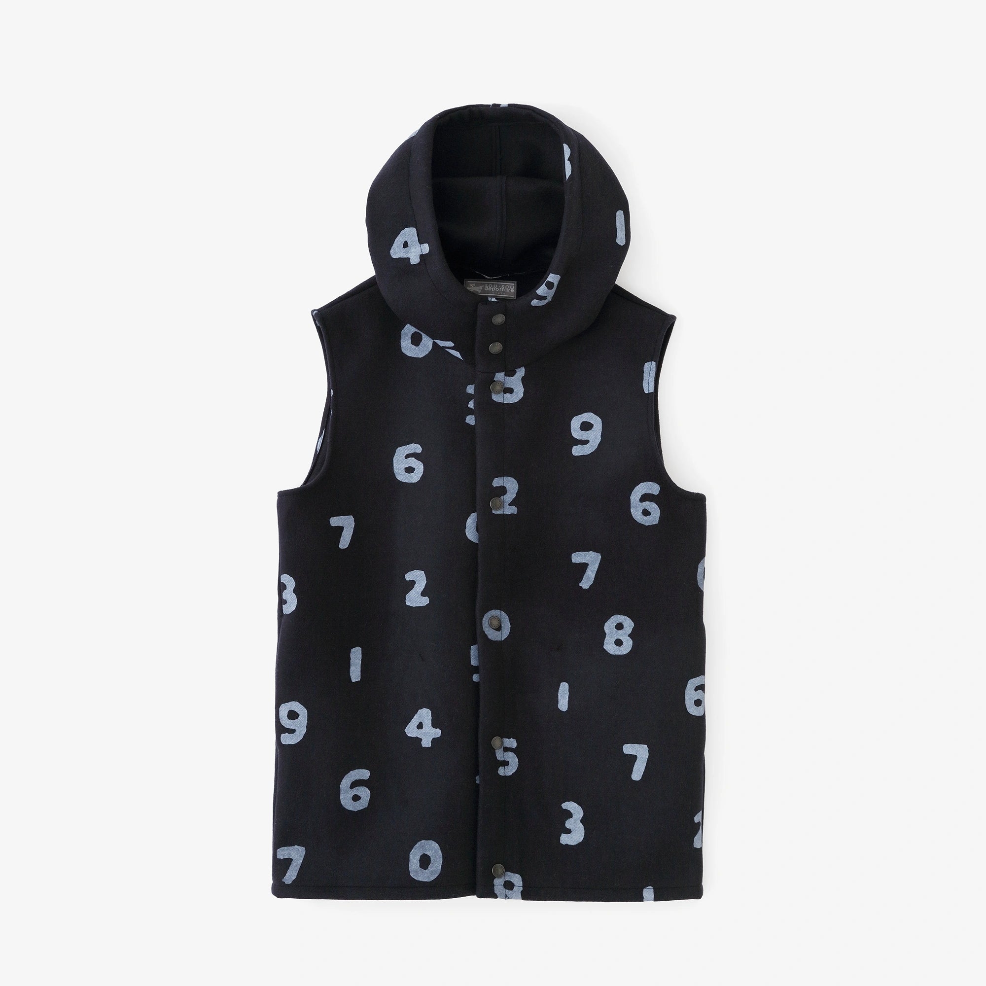 ダブルメルトン BIKEフードベスト／SO-SU-U ネイビーブラック