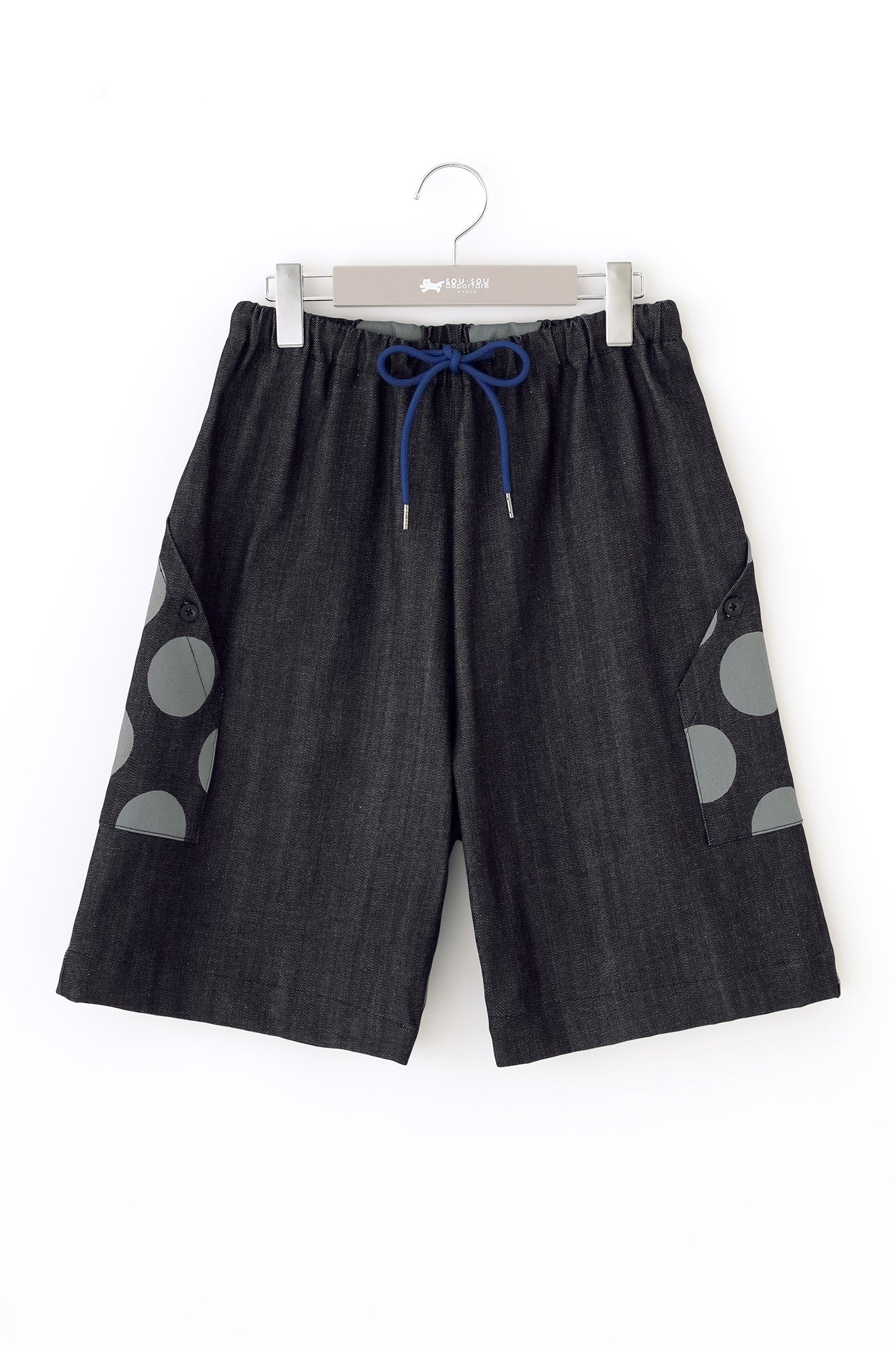 ストレッチデニム BIKEショーツ／インディゴ×KPD