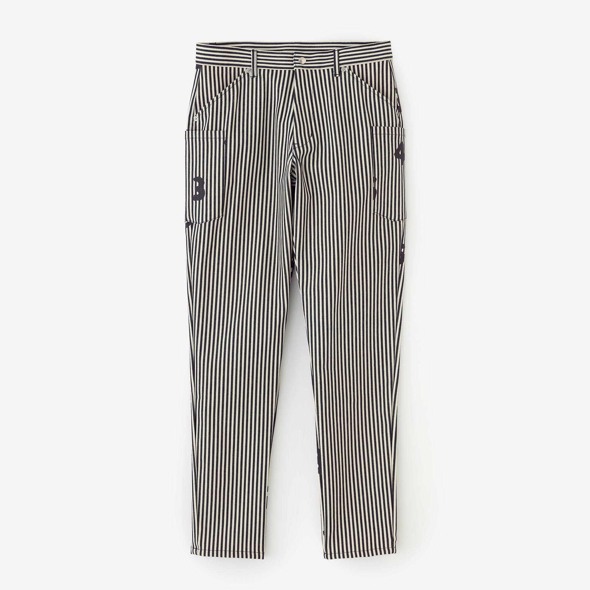 [Expédition prévue vers le 10 mars] Pantalon cargo fuselé en denim Hickory/Indigo x SO-SU-U