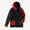 Parka BIKE doublure brossée/KPD rouge/noir
